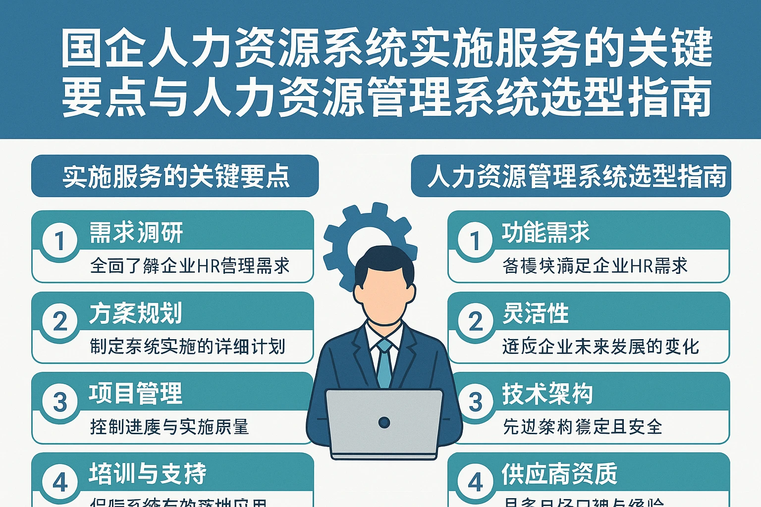 国企人力资源系统实施服务的关键要点与人力资源管理系统选型指南