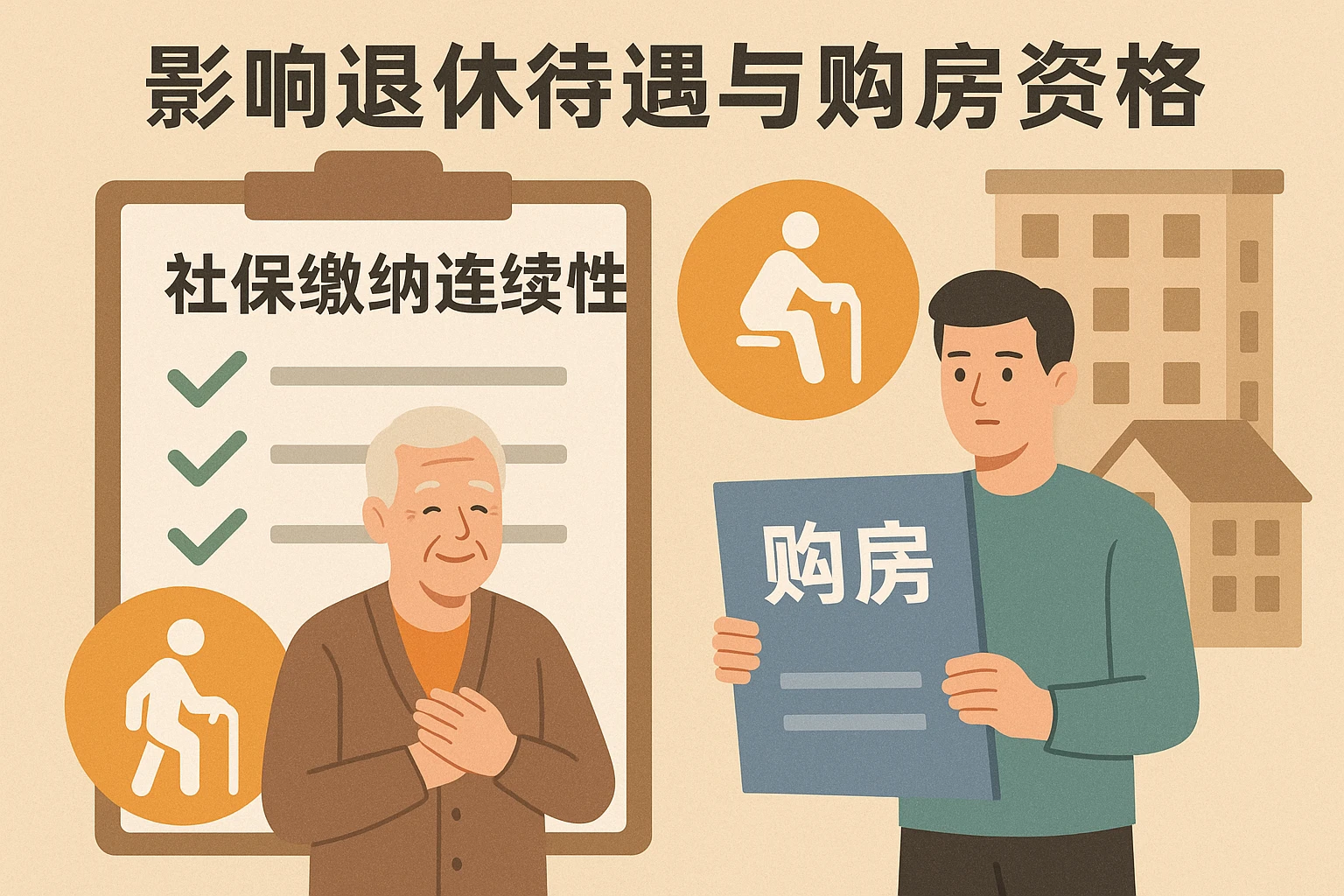 2. 社保缴纳连续性：影响退休待遇与购房资格