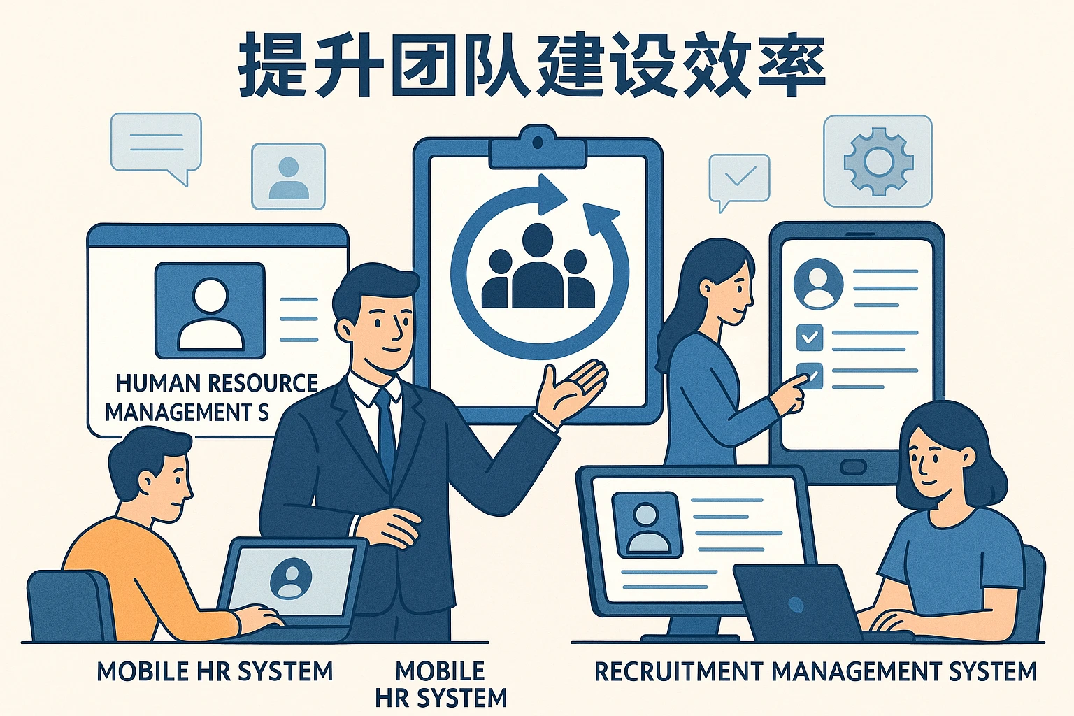 利用人力资源管理系统、移动人事系统和招聘管理系统提升团队建设效率