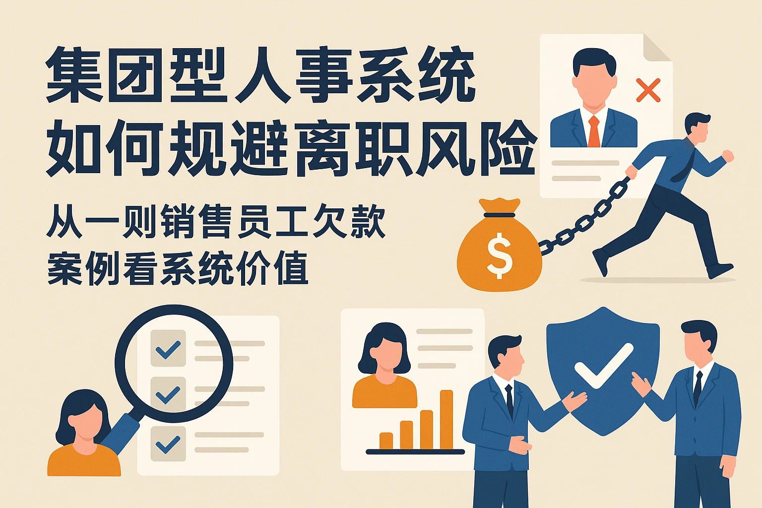 集团型人事系统如何规避离职风险？从一则销售员工欠款案例看系统价值