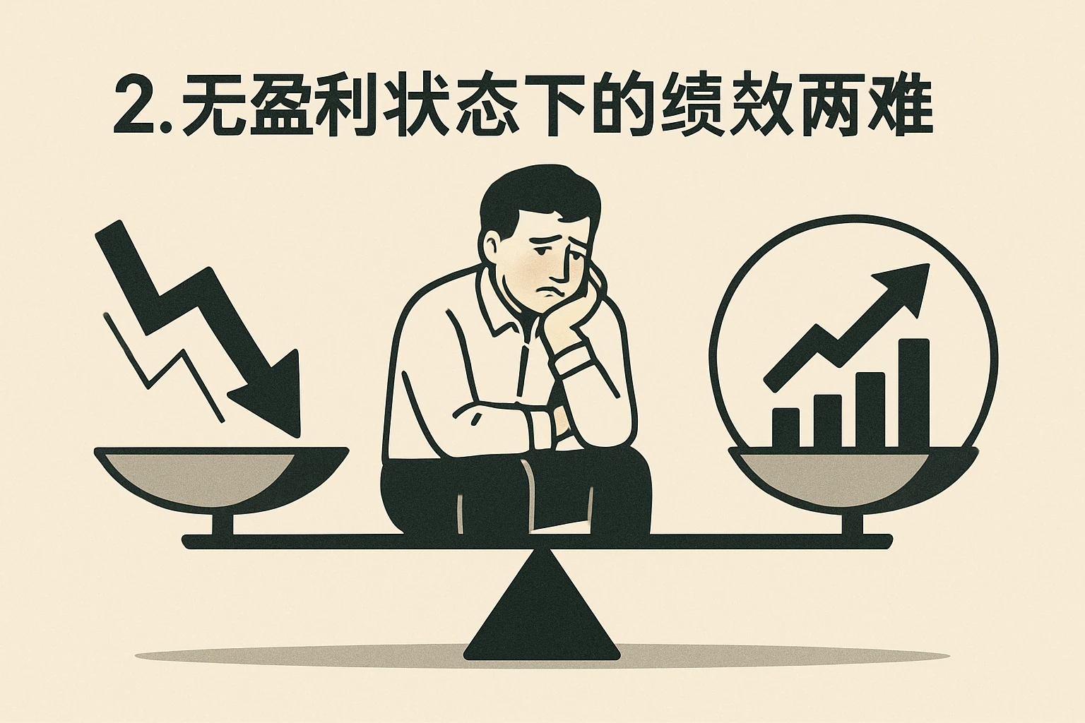 2. 无盈利状态下的绩效两难