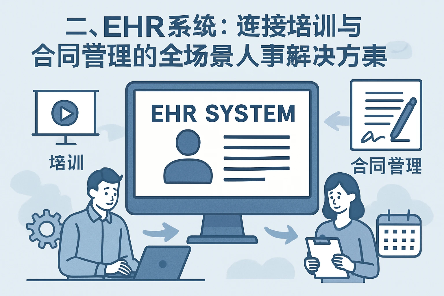 二、EHR系统：连接培训与合同管理的全场景人事解决方案