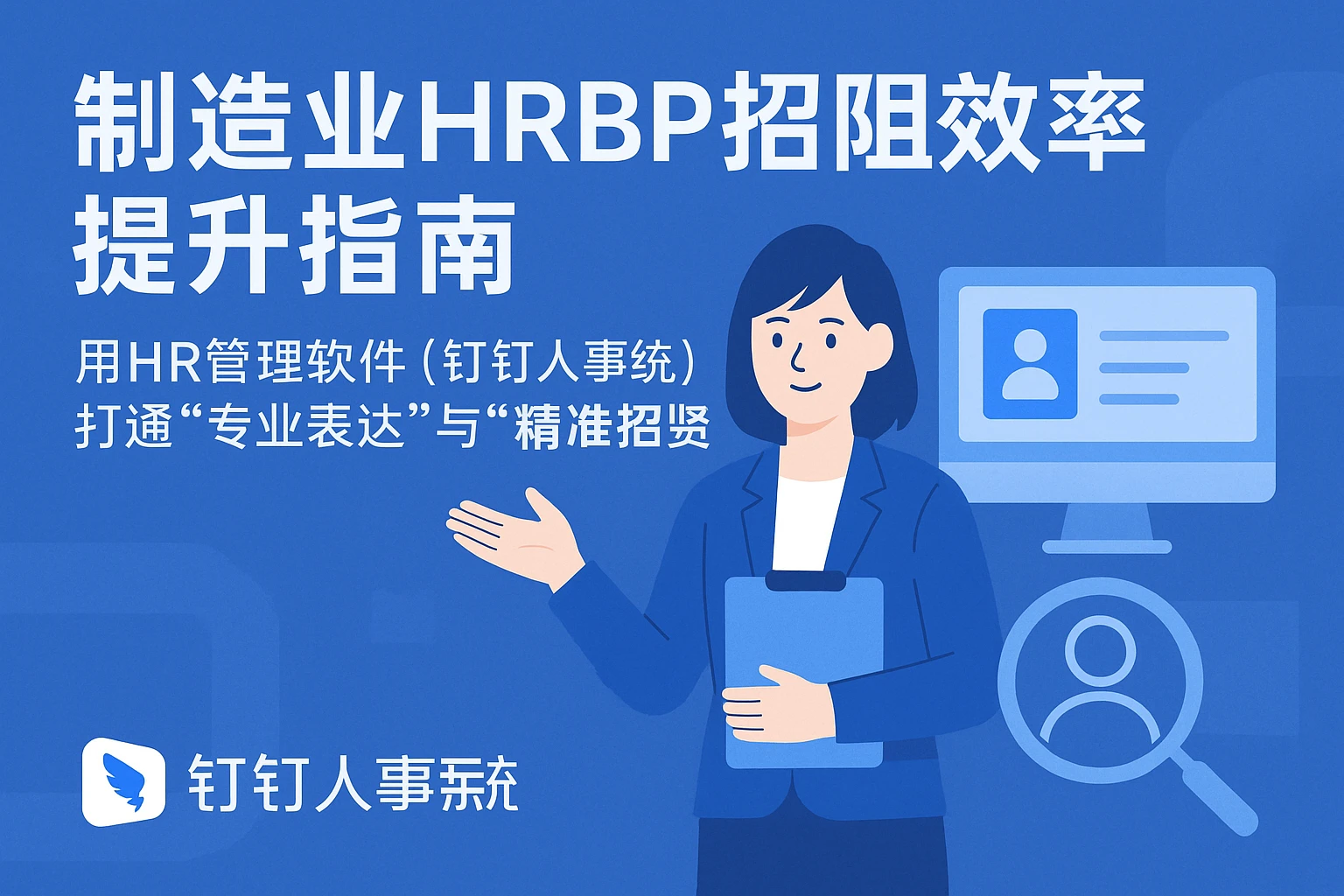 制造业HRBP招聘效率提升指南：用HR管理软件（钉钉人事系统）打通“专业表达”与“精准招贤”