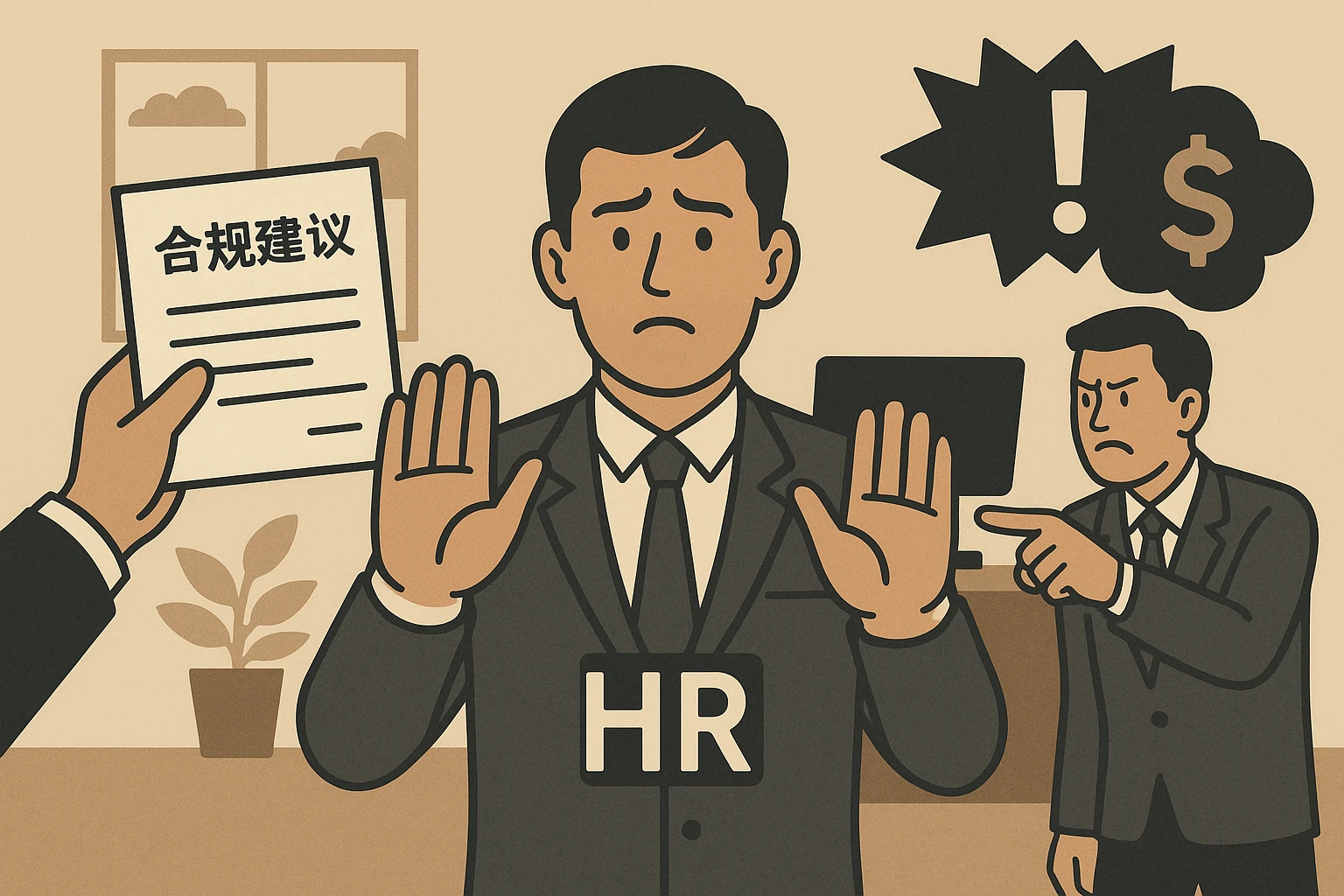 2. 人事的“左右为难”：合规建议被拒后的风险牵连