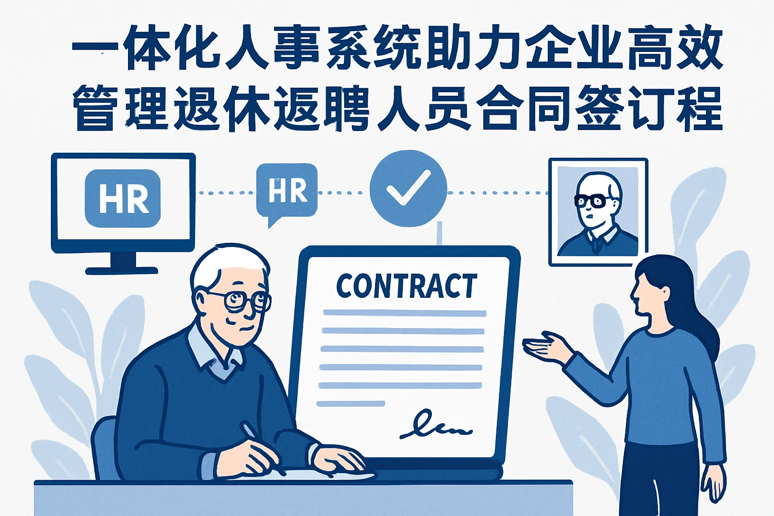 一体化人事系统助力企业高效管理退休返聘人员合同签订流程