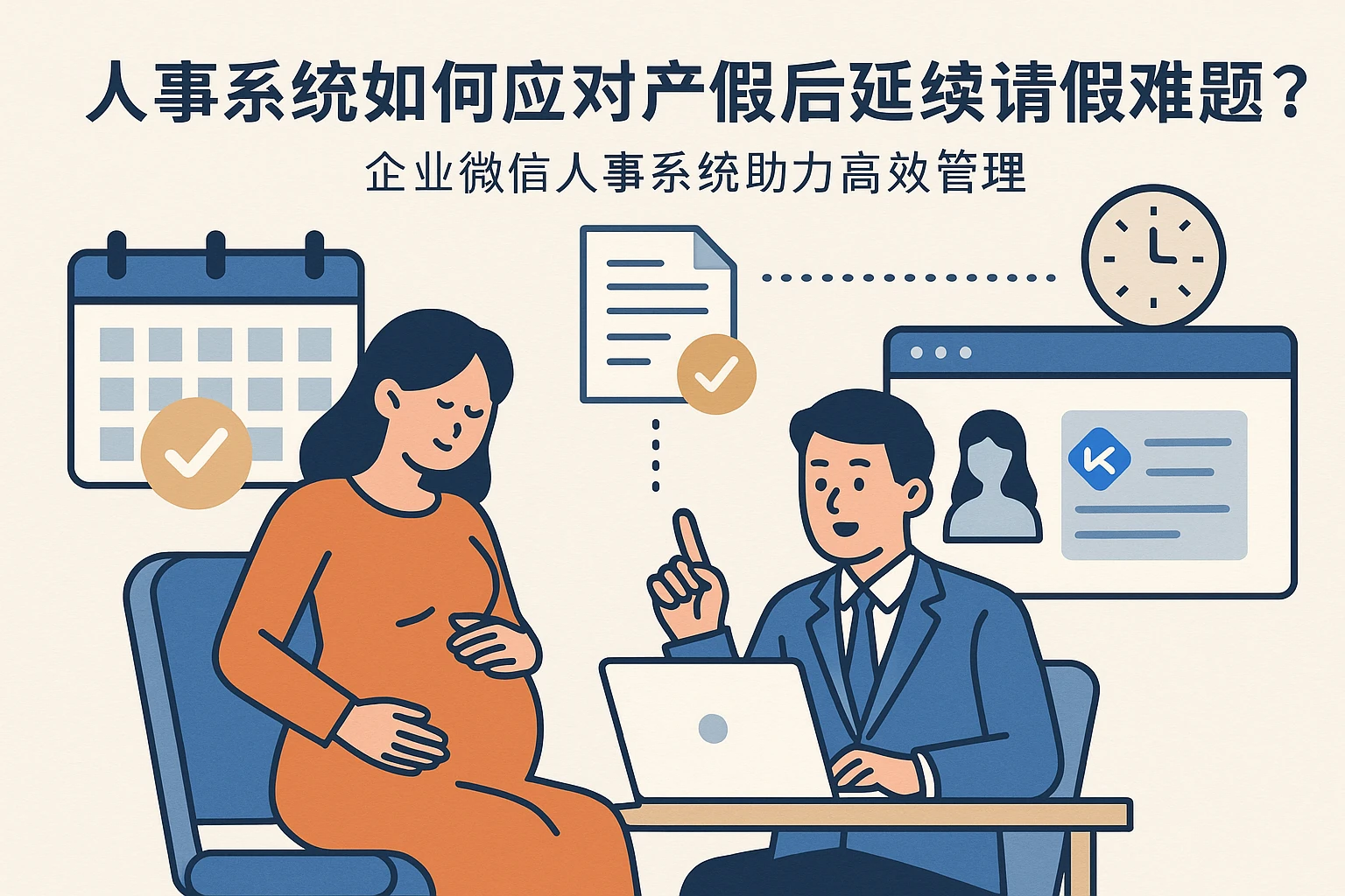 人事系统如何应对产假后延续请假难题？企业微信人事系统助力高效管理
