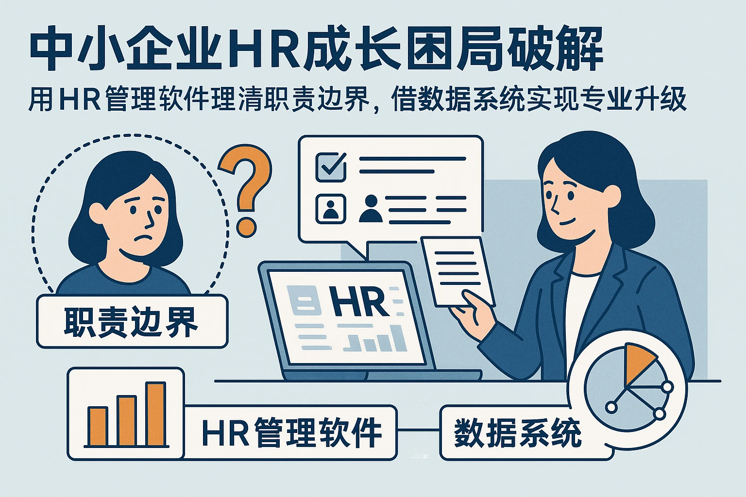 中小企业HR成长困局破解：用HR管理软件理清职责边界，借数据系统实现专业升级