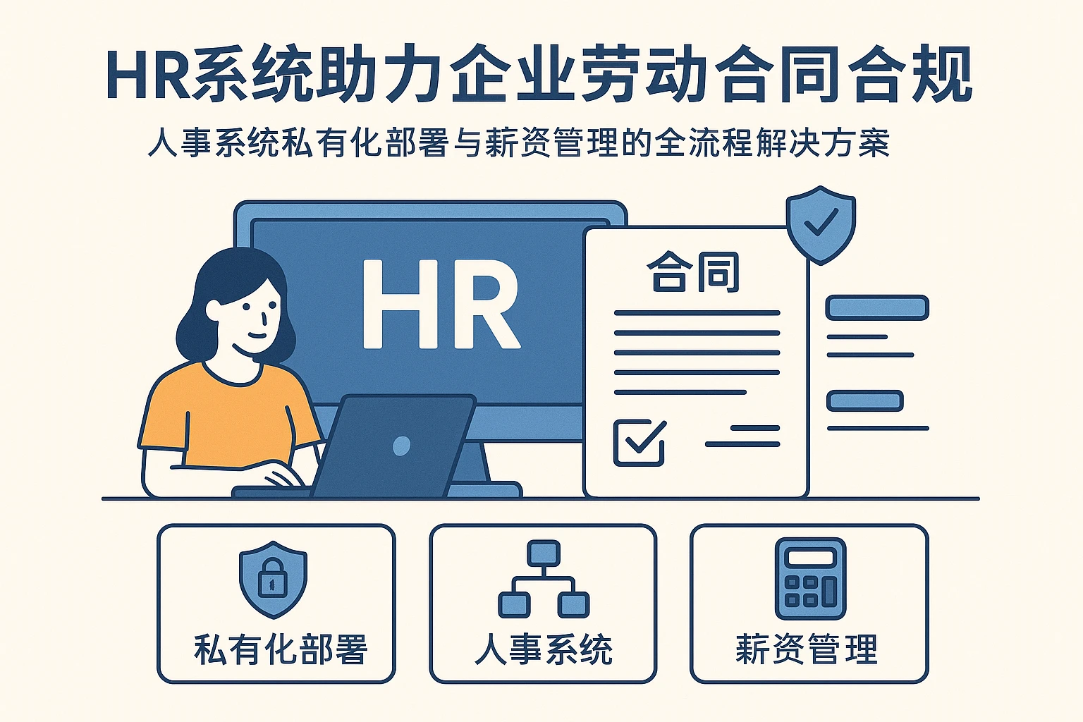 HR系统助力企业劳动合同合规：人事系统私有化部署与薪资管理的全流程解决方案