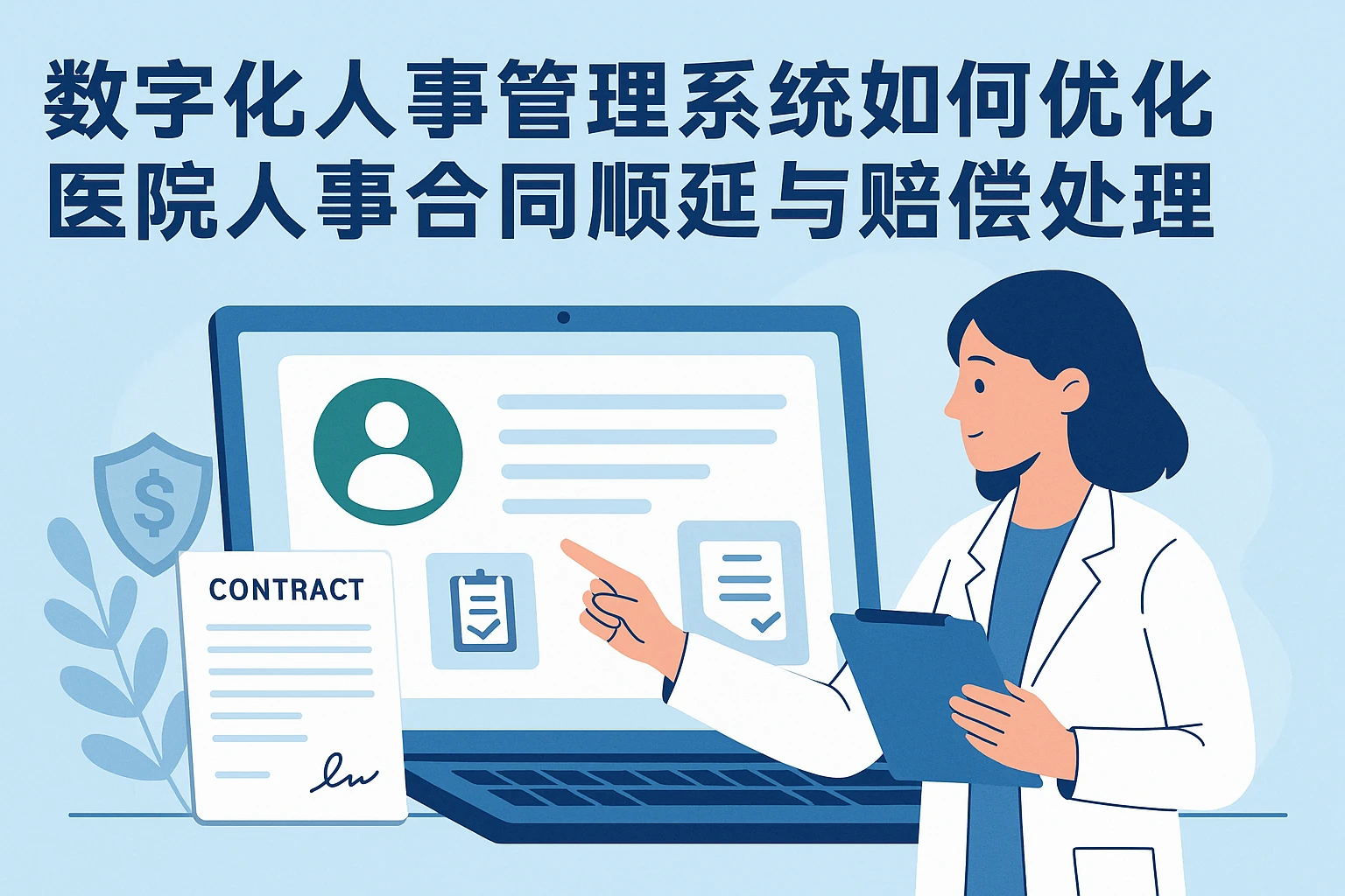 数字化人事管理系统如何优化医院人事合同顺延与赔偿处理