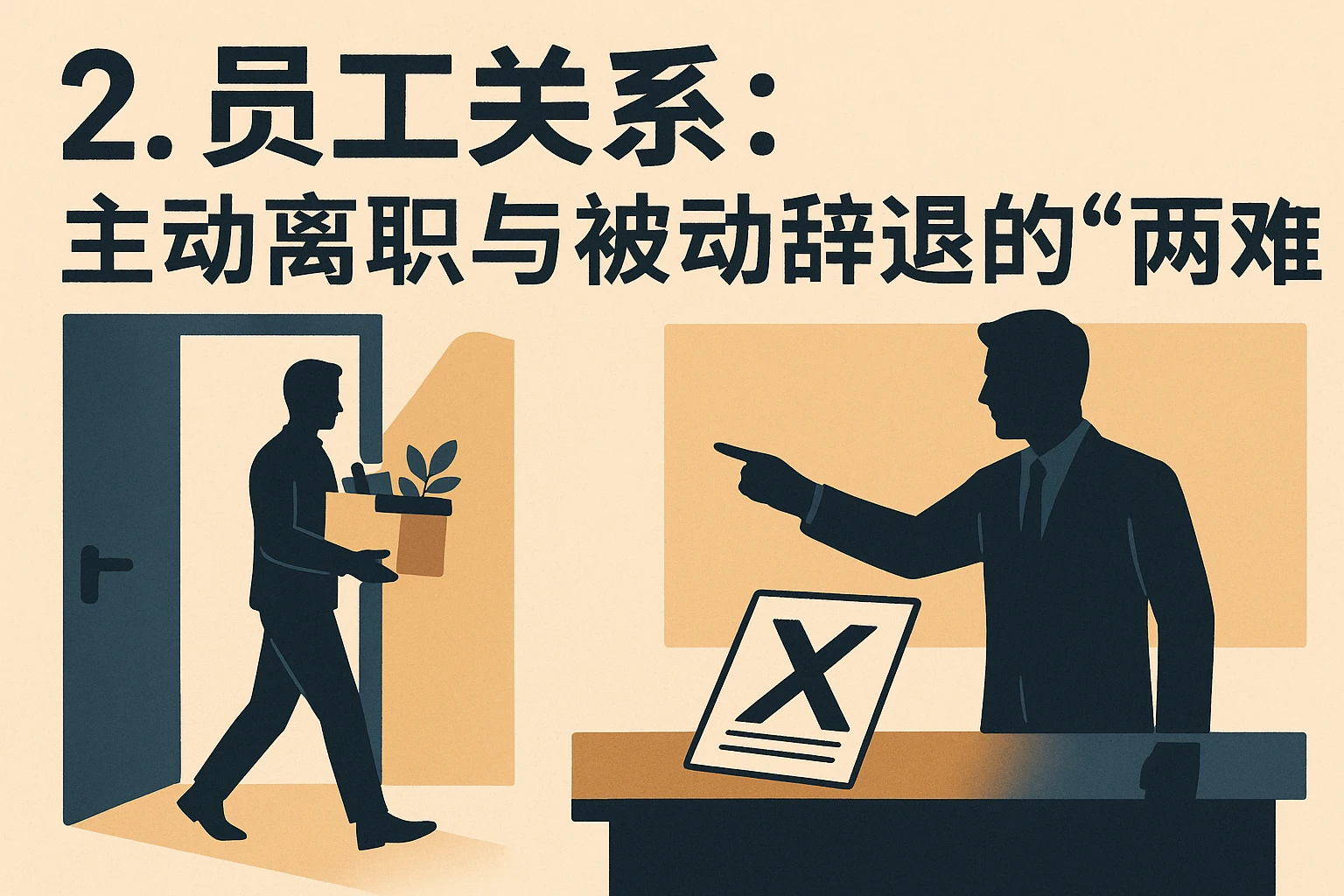 2. 员工关系:主动离职与被动辞退的“两难”