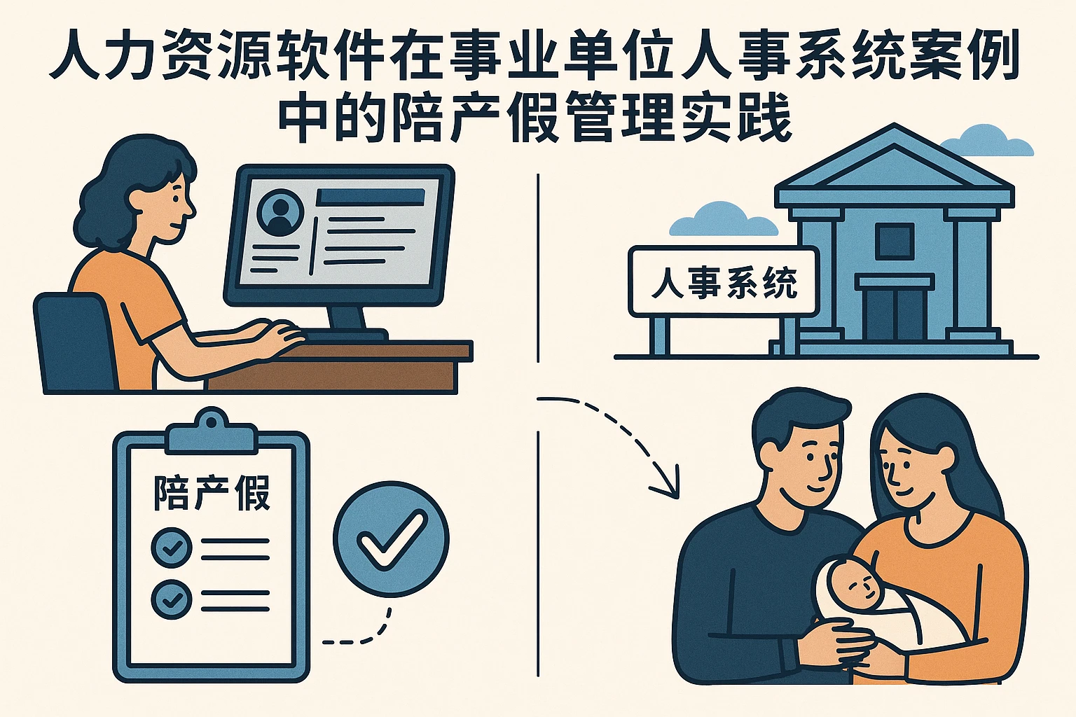 人力资源软件在事业单位人事系统案例中的陪产假管理实践