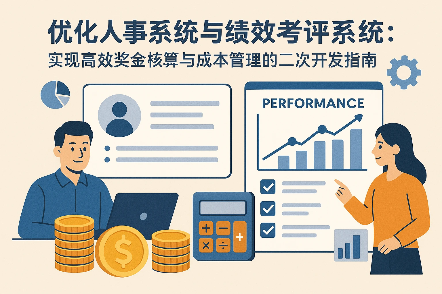 优化人事系统与绩效考评系统：实现高效奖金核算与成本管理的二次开发指南