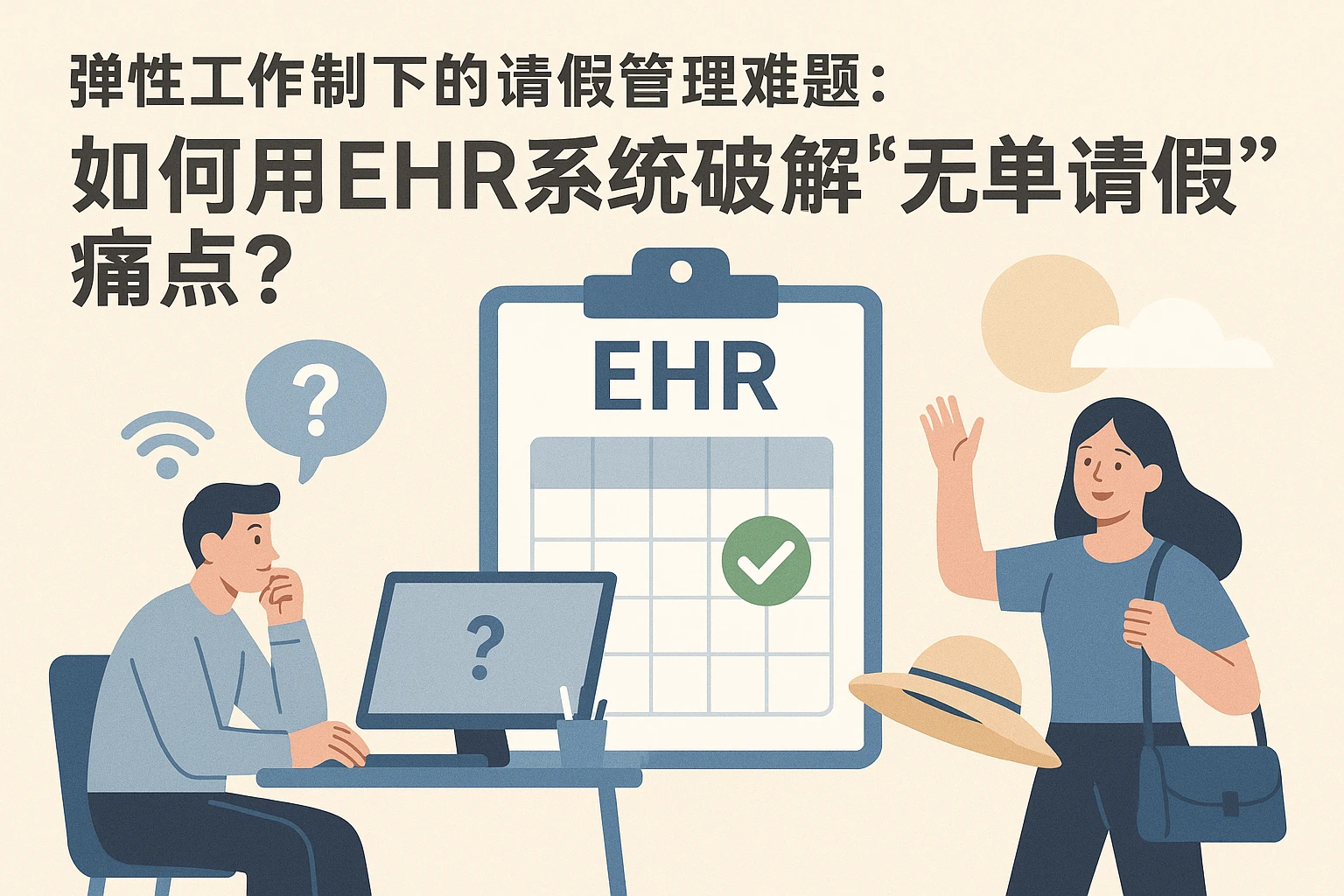 弹性工作制下的请假管理难题:如何用EHR系统破解“无单请假”痛点?