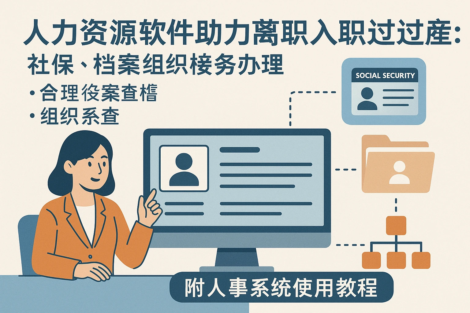 人力资源软件助力离职入职过渡：社保、档案与组织关系办理全指南——附人事系统使用教程