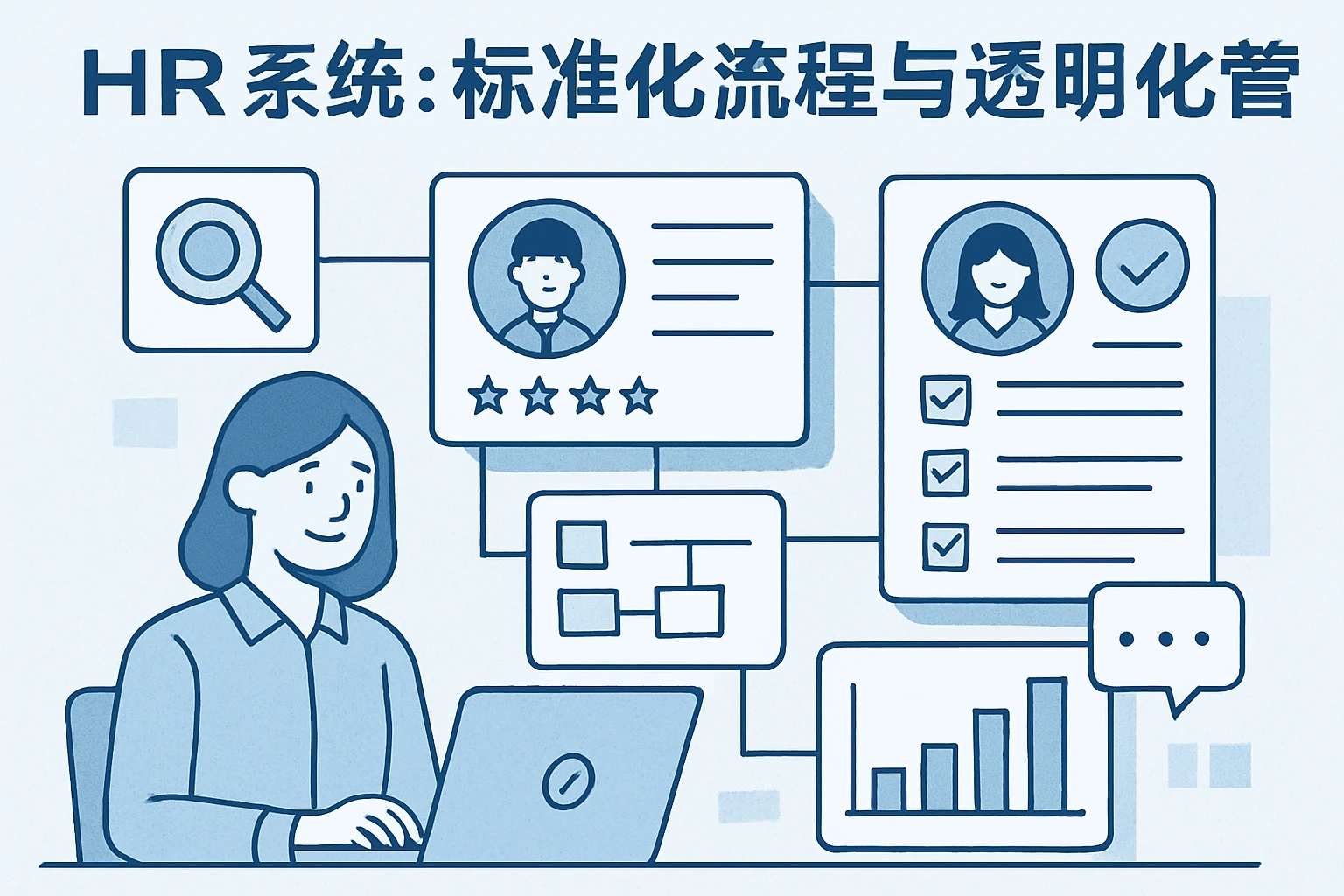 HR系统：标准化流程与透明化管理