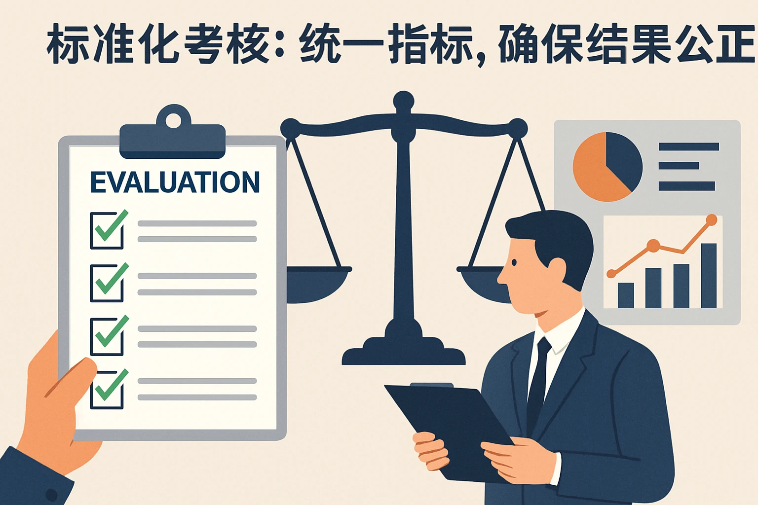 2. 标准化考核:统一指标,确保结果公正性
