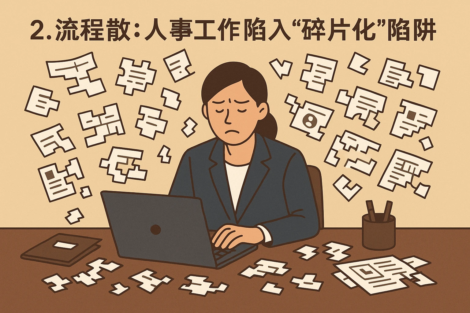 2. 流程散:人事工作陷入