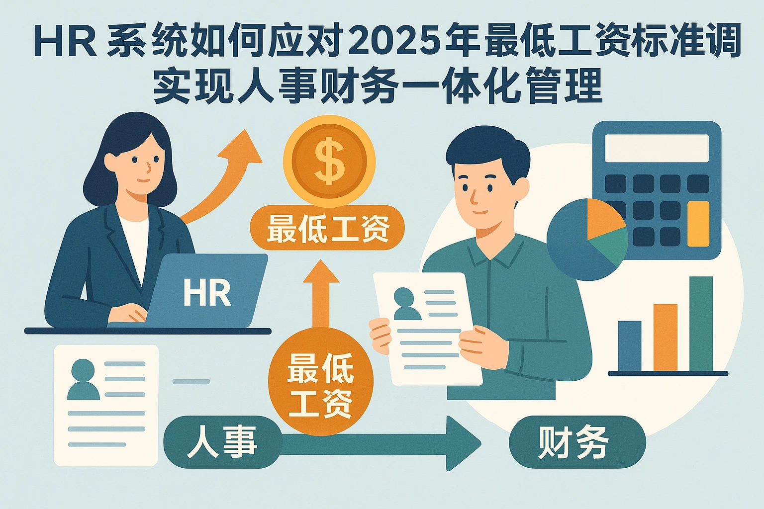 HR系统如何应对2025年最低工资标准调整，实现人事财务一体化管理
