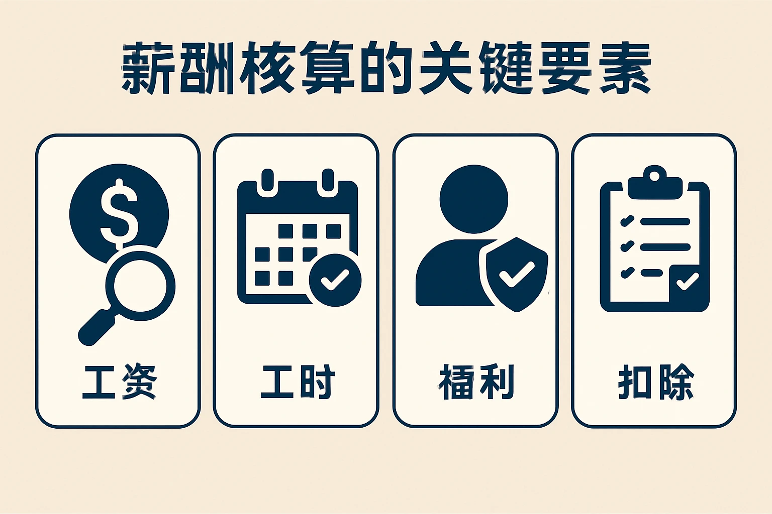 薪酬核算的关键要素