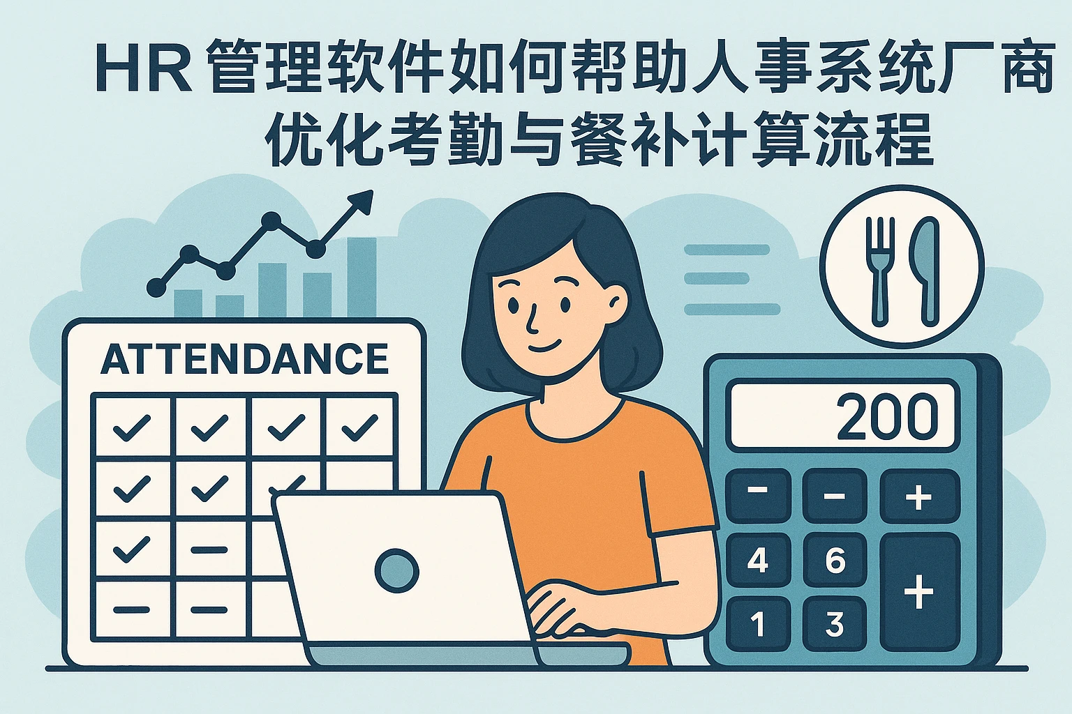 HR管理软件如何帮助人事系统厂商优化考勤与餐补计算流程
