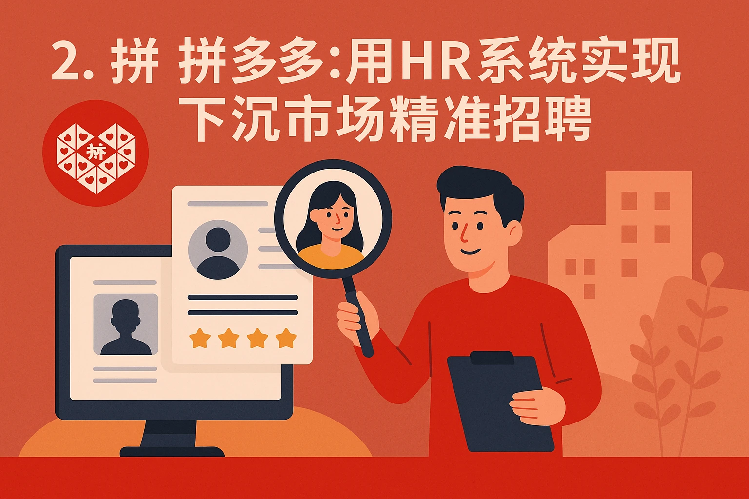 2. 拼多多：用HR系统实现下沉市场精准招聘