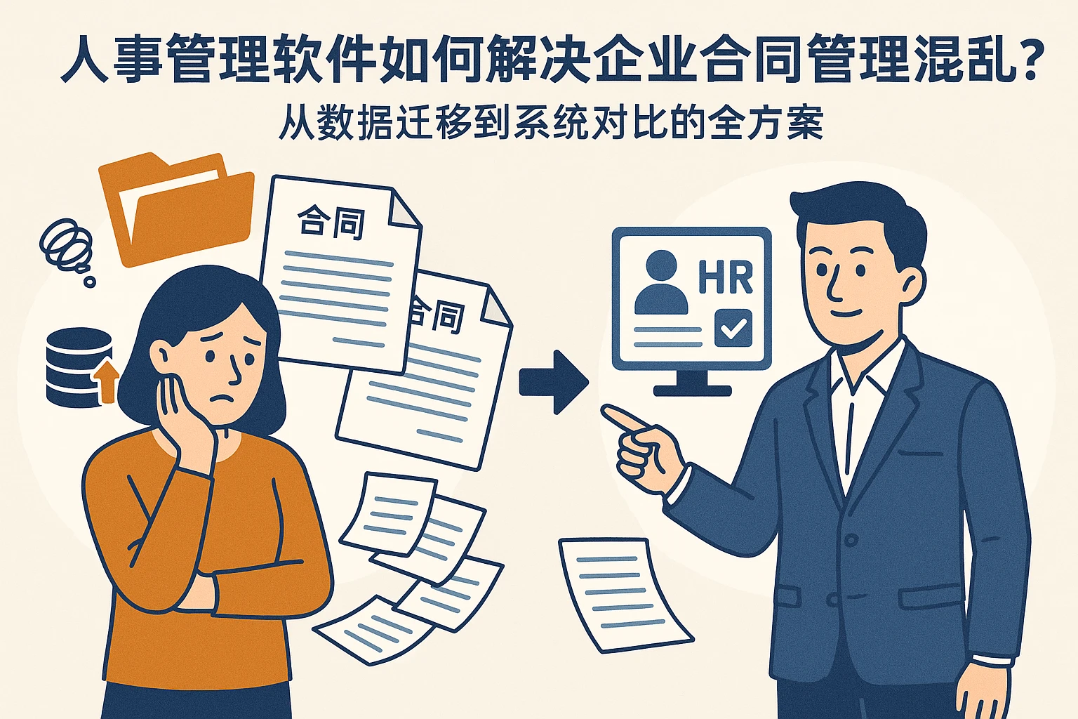 人事管理软件如何解决企业合同管理混乱？从数据迁移到系统对比的全方案