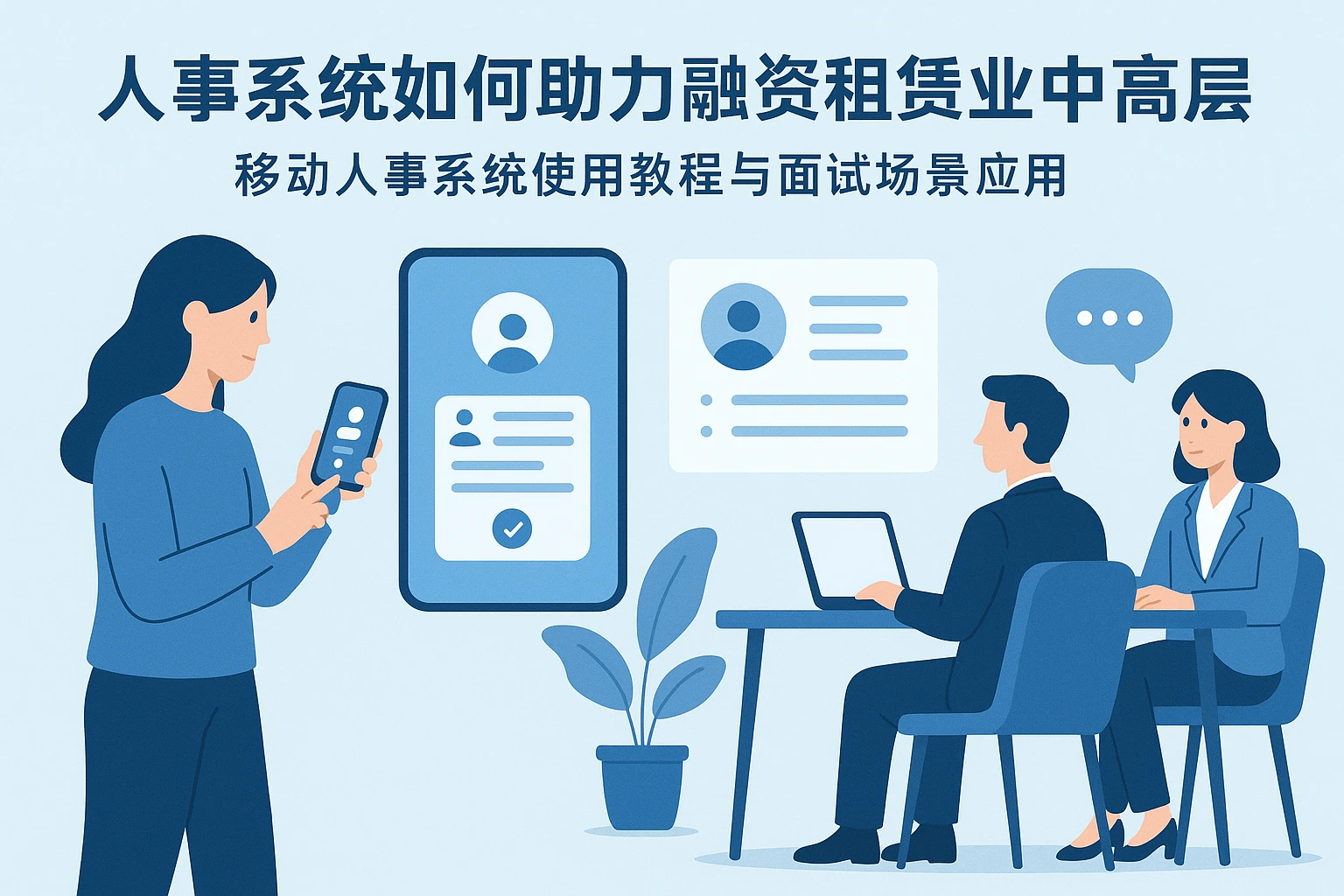 人事系统如何助力融资租赁业中高层招聘？移动人事系统使用教程与面试场景应用