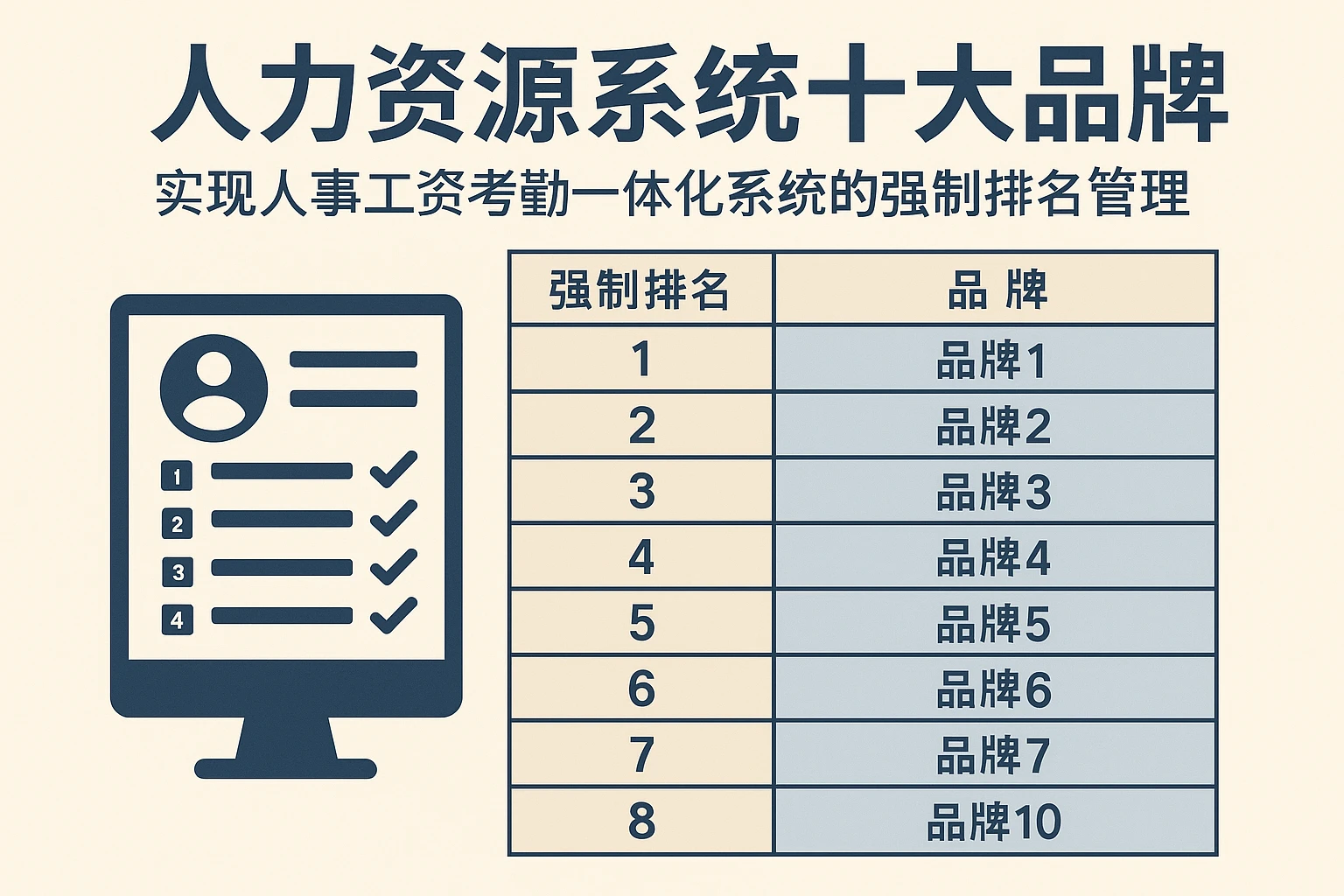 人力资源系统十大品牌：实现人事工资考勤一体化系统的强制排名管理