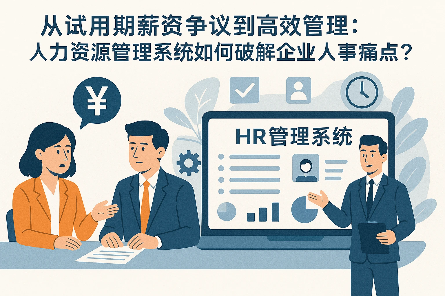 从试用期薪资争议到高效管理:人力资源管理系统如何破解企业人事痛点?