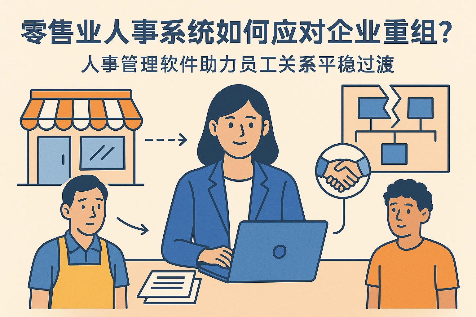 零售业人事系统如何应对企业重组？人事管理软件助力员工关系平稳过渡
