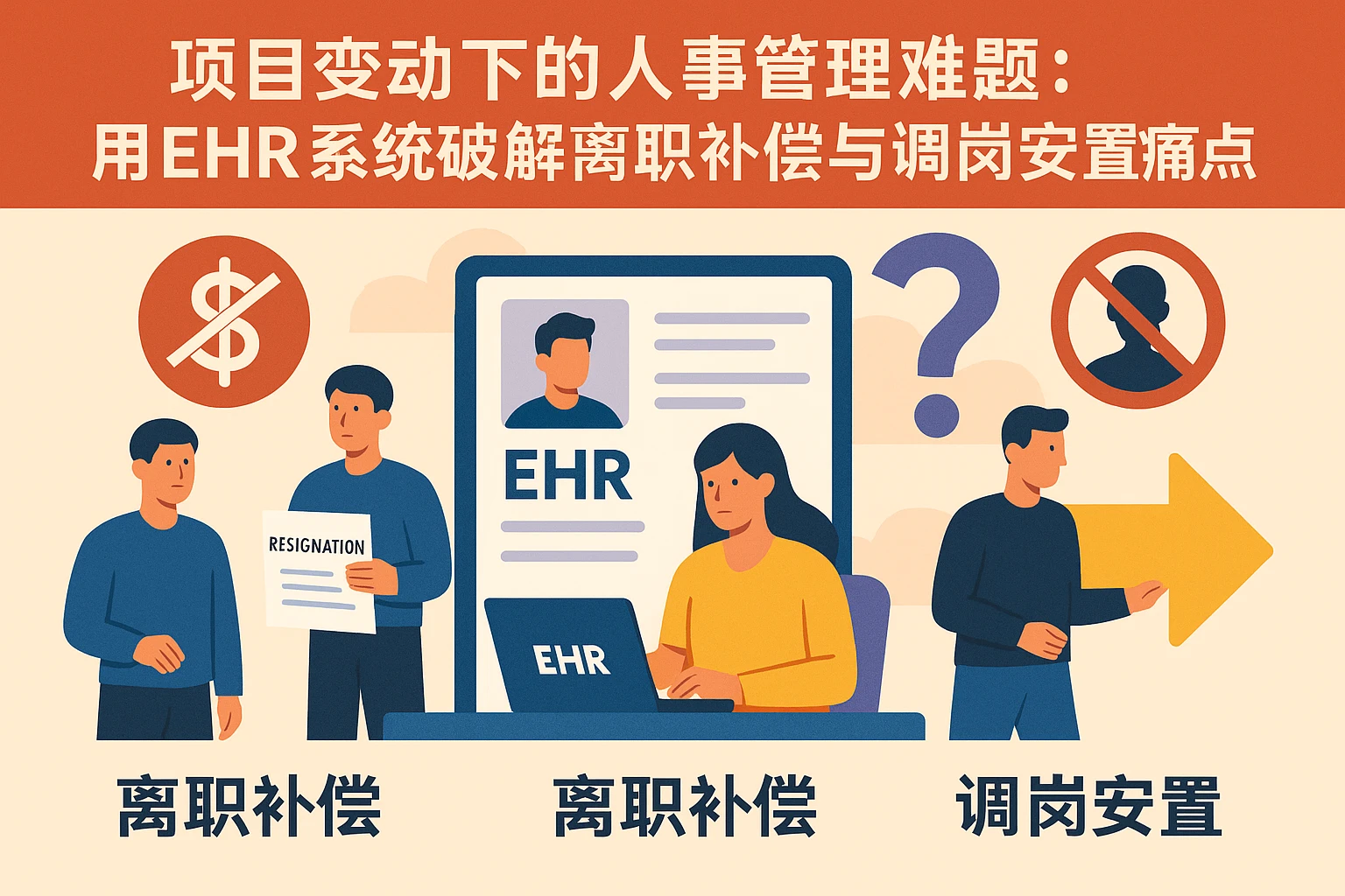 项目变动下的人事管理难题：用EHR系统破解离职补偿与调岗安置痛点