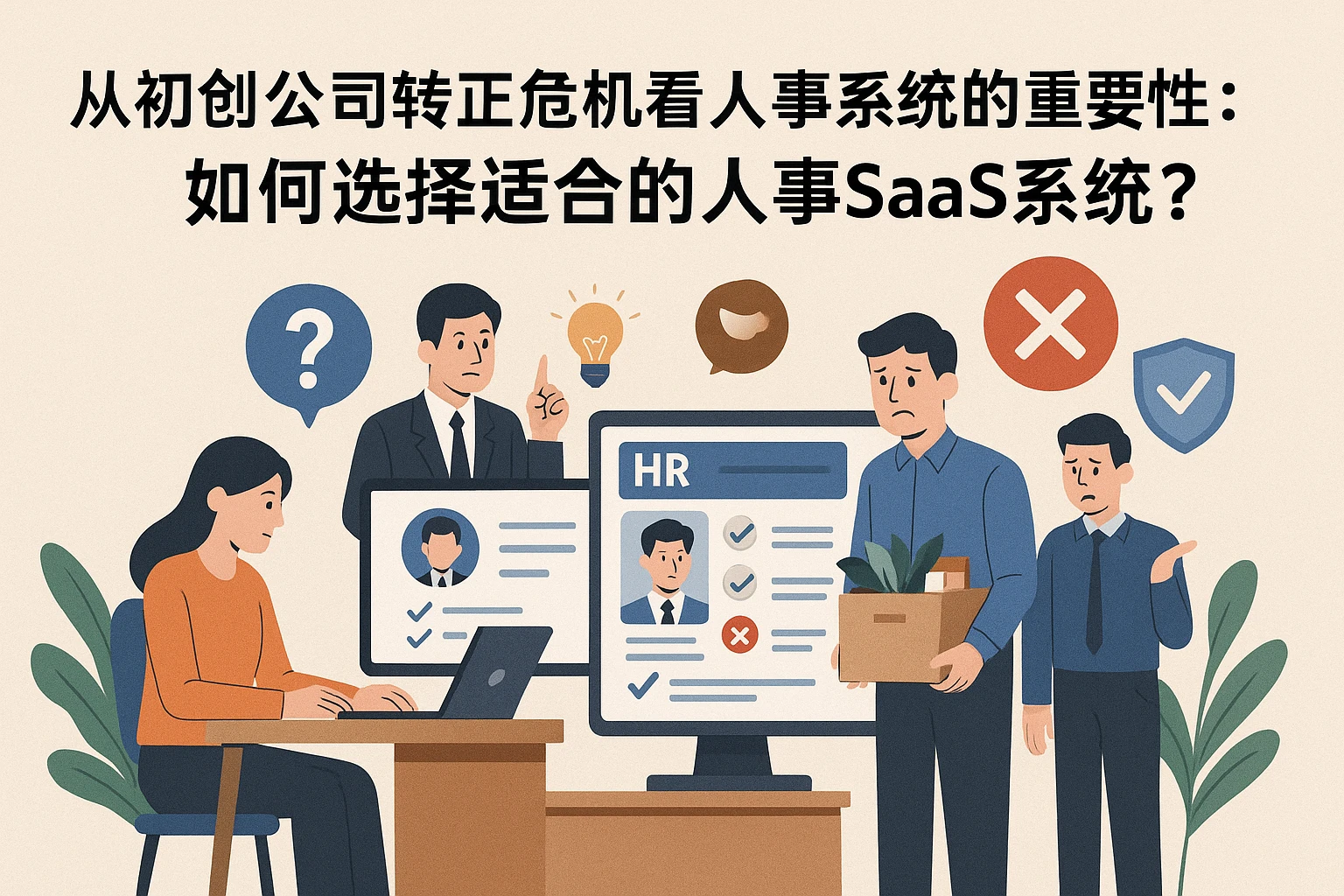从初创公司转正危机看人事系统的重要性:如何选择适合的人事SaaS系统?