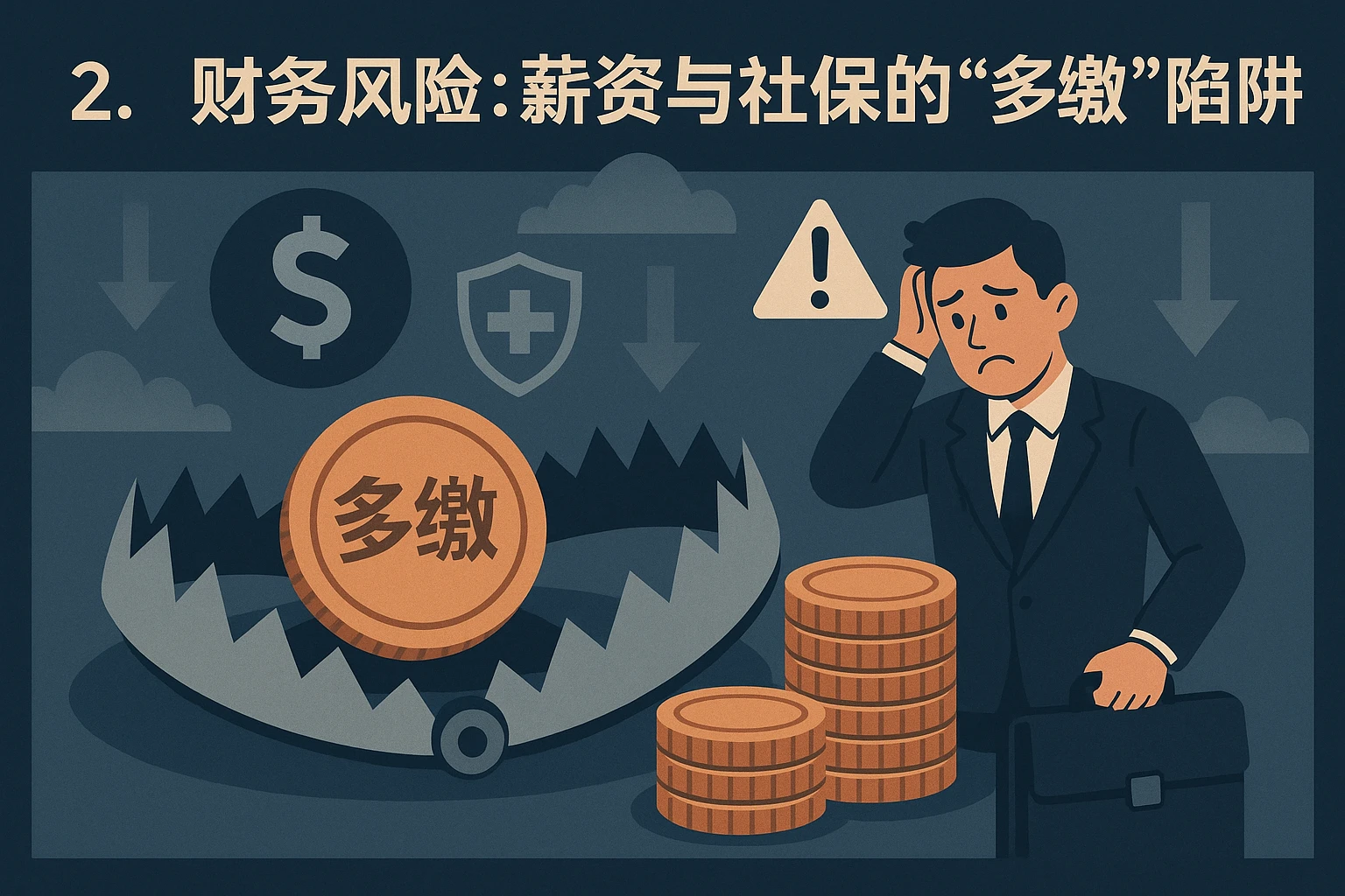 2. 财务风险：薪资与社保的“多缴”陷阱