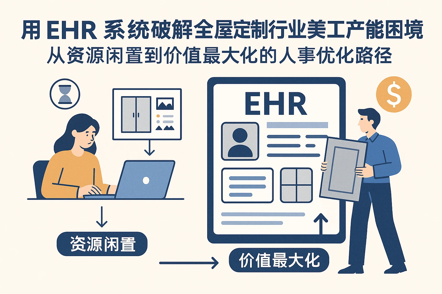 用EHR系统破解全屋定制行业美工产能困境：从资源闲置到价值最大化的人事优化路径