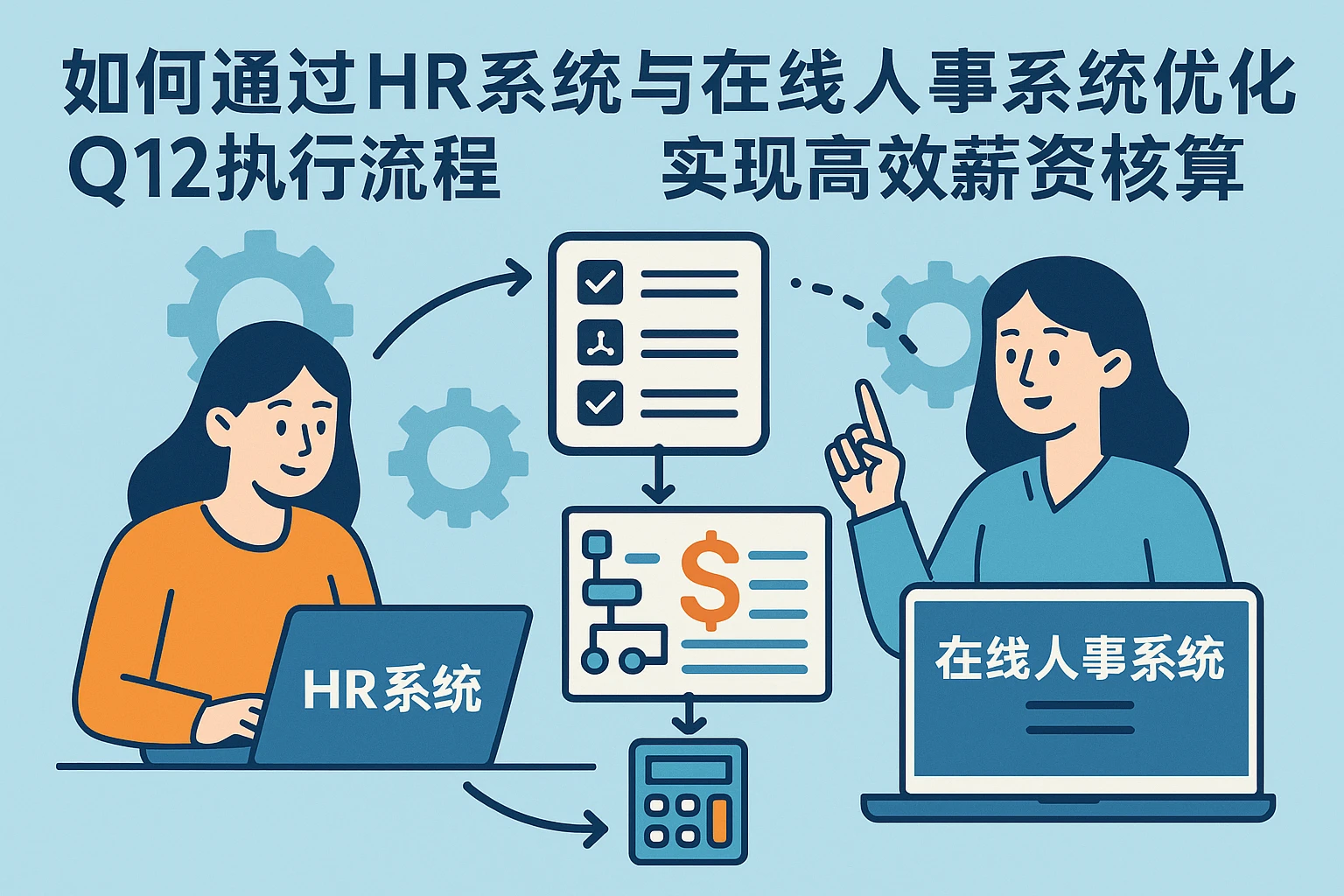 如何通过HR系统与在线人事系统优化Q12执行流程，实现高效薪资核算