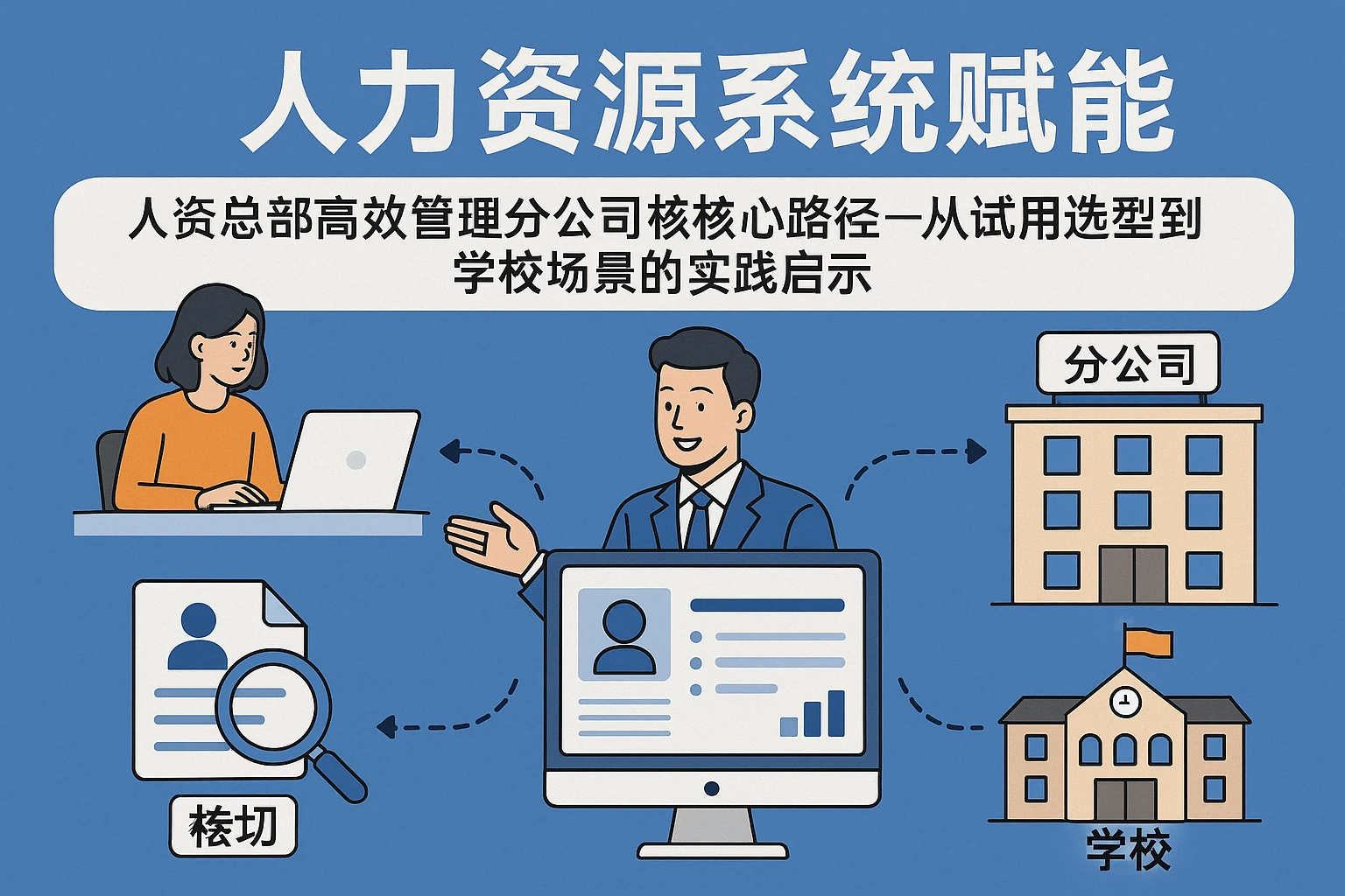 人力资源系统赋能：人资总部高效管理分公司的核心路径——从试用选型到学校场景的实践启示