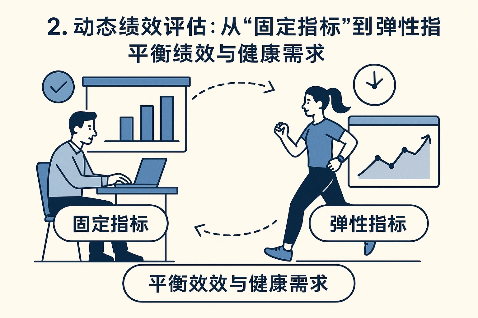 2. 动态绩效评估:从“固定指标”到“弹性指标”,平衡绩效与健康需求