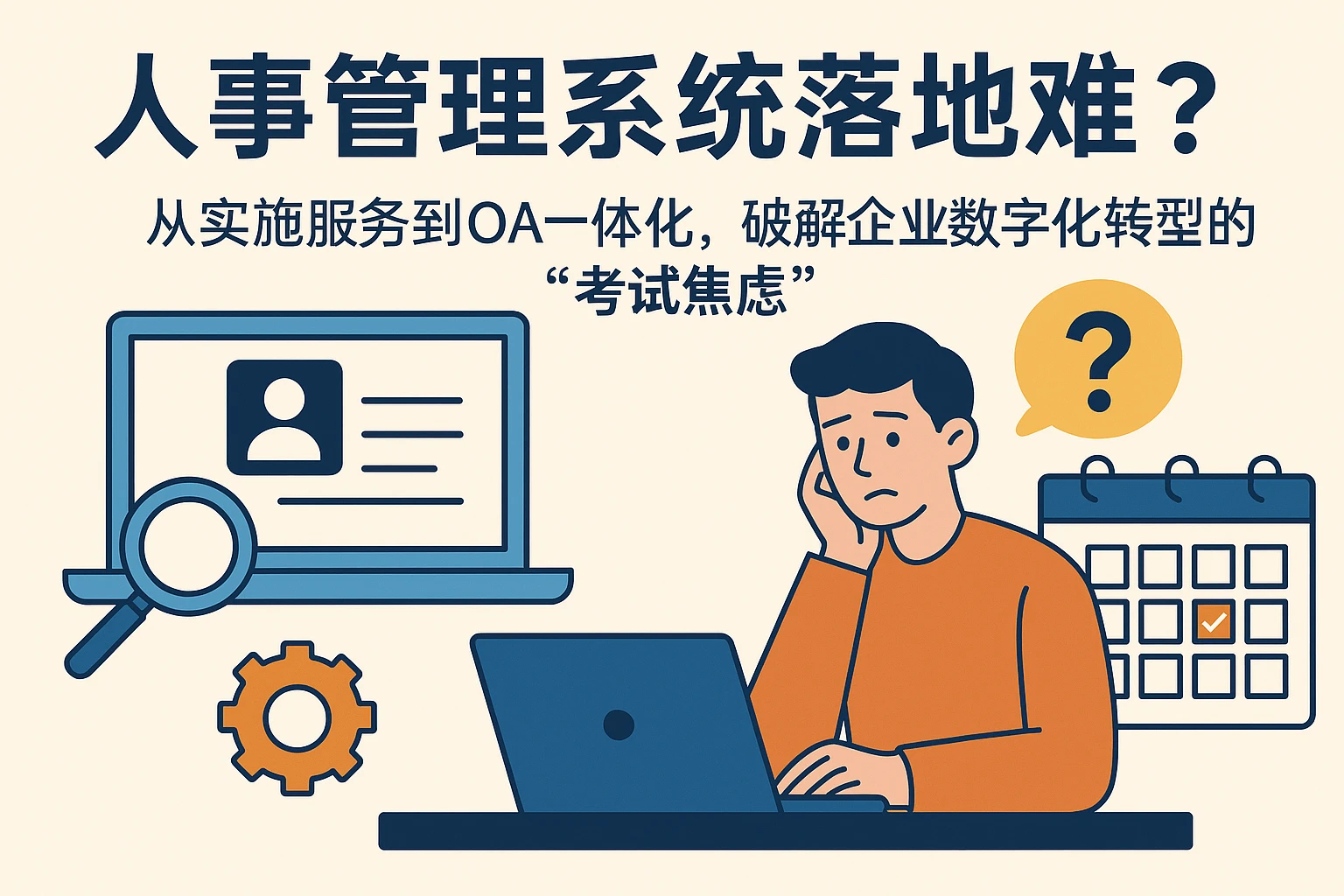 人事管理系统落地难？从实施服务到OA一体化，破解企业数字化转型的“考试焦虑”