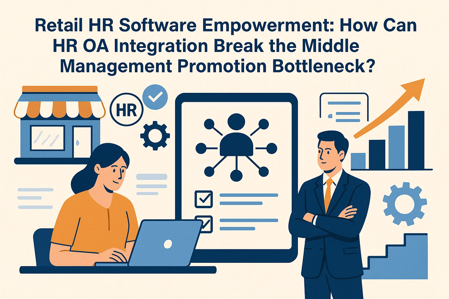 零售业HR管理软件赋能:人事OA一体化系统如何破解中层管理者晋升瓶颈?