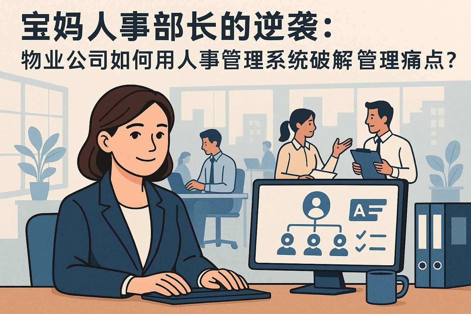 宝妈人事部长的逆袭：物业公司如何用人事管理系统破解管理痛点？