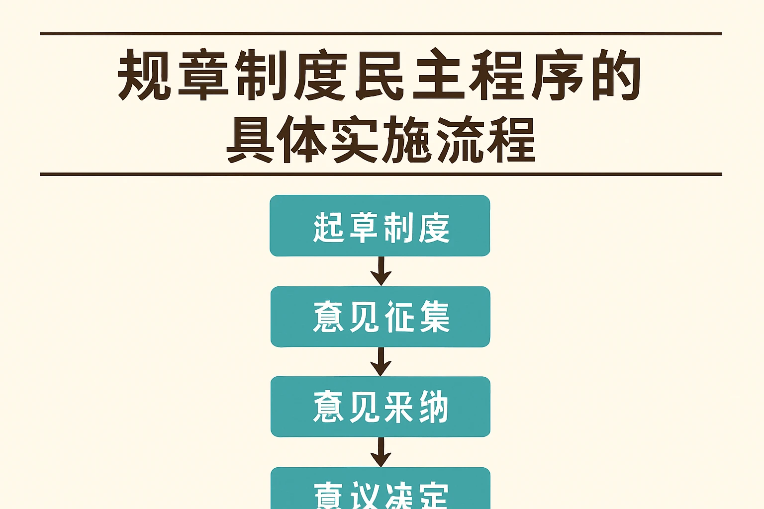 规章制度民主程序的具体实施流程