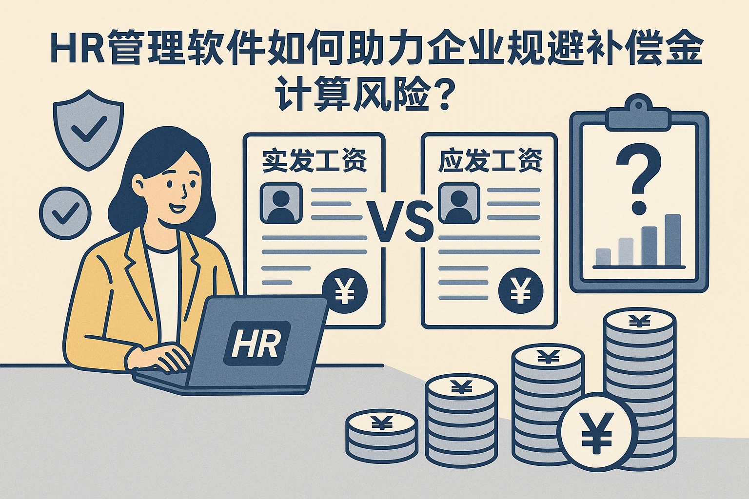 HR管理软件如何助力企业规避补偿金计算风险？从实发vs应发工资说起
