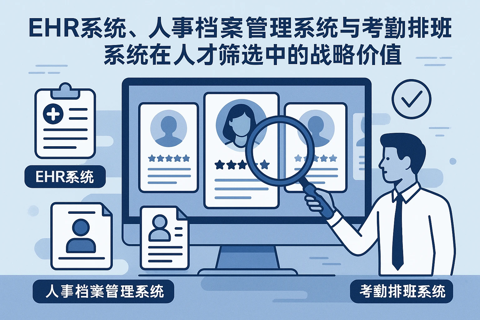 ehr系统、人事档案管理系统与考勤排班系统在人才筛选中的战略价值