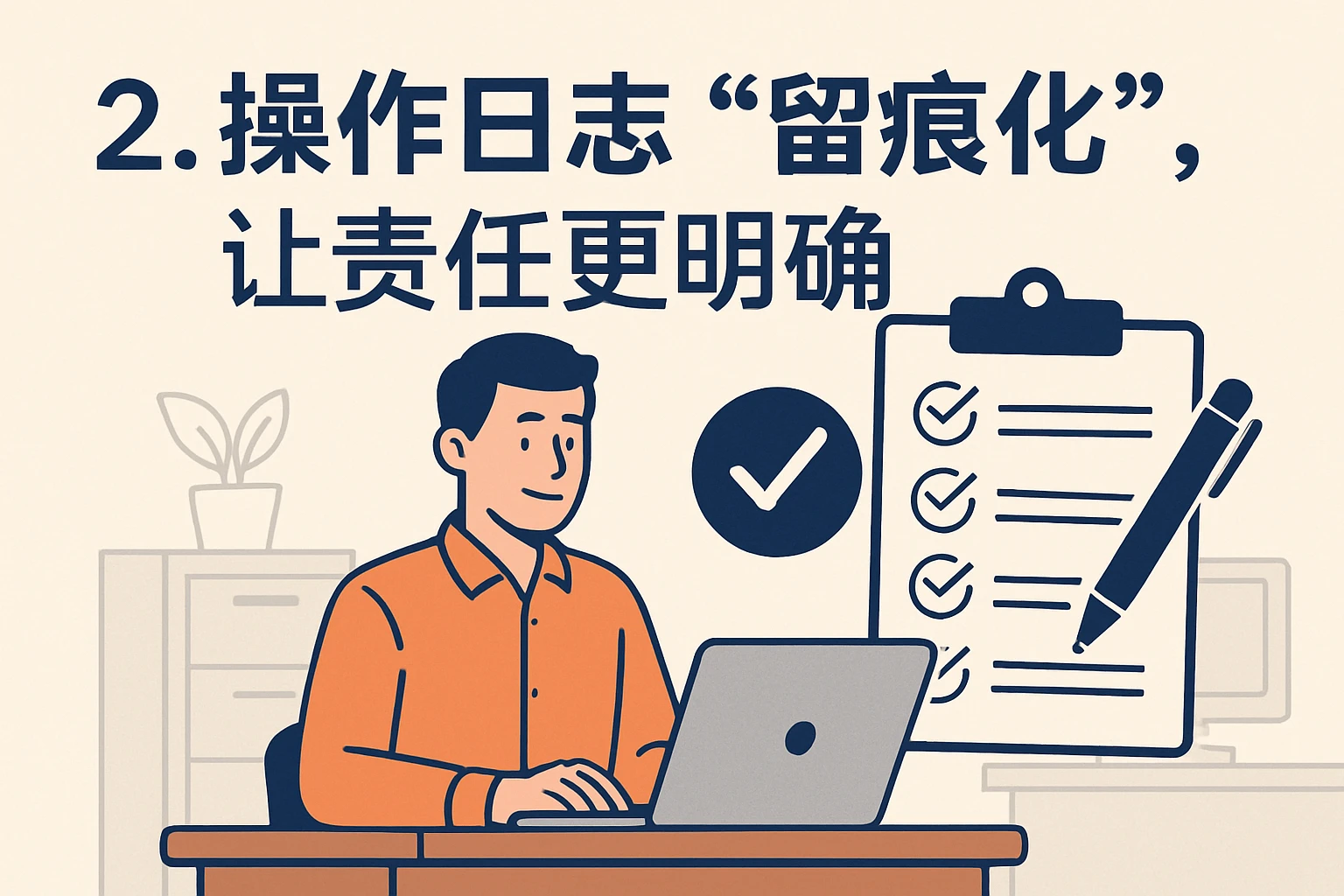 2. 操作日志“留痕化”,让责任更明确