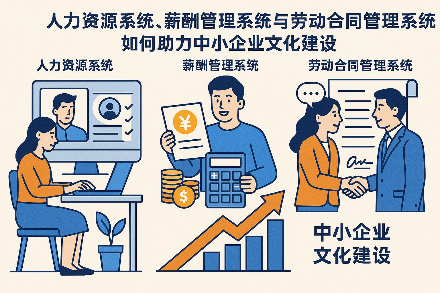 人力资源系统、薪酬管理系统与劳动合同管理系统如何助力中小企业文化建设