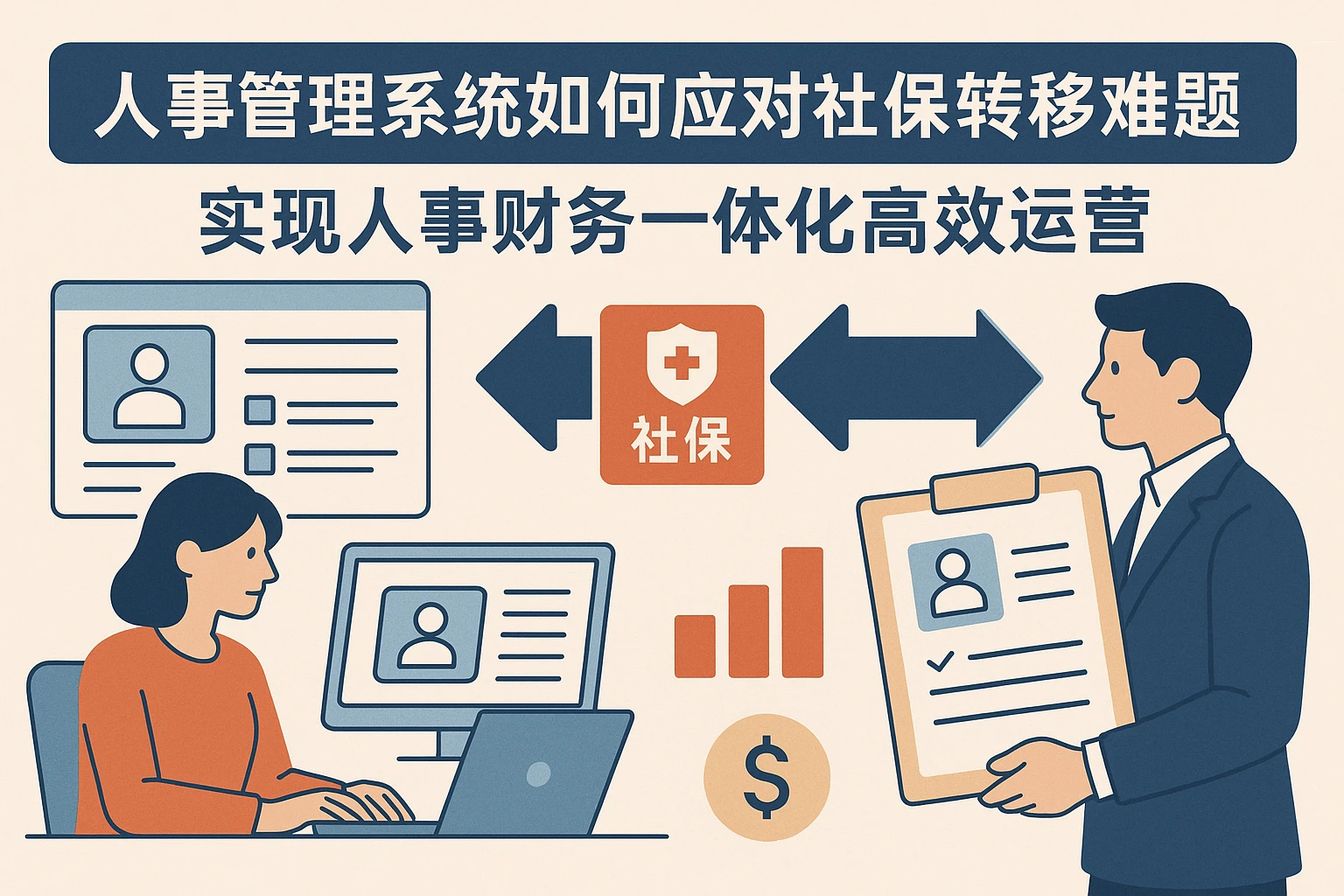 人事管理系统如何应对社保转移难题,实现人事财务一体化高效运营