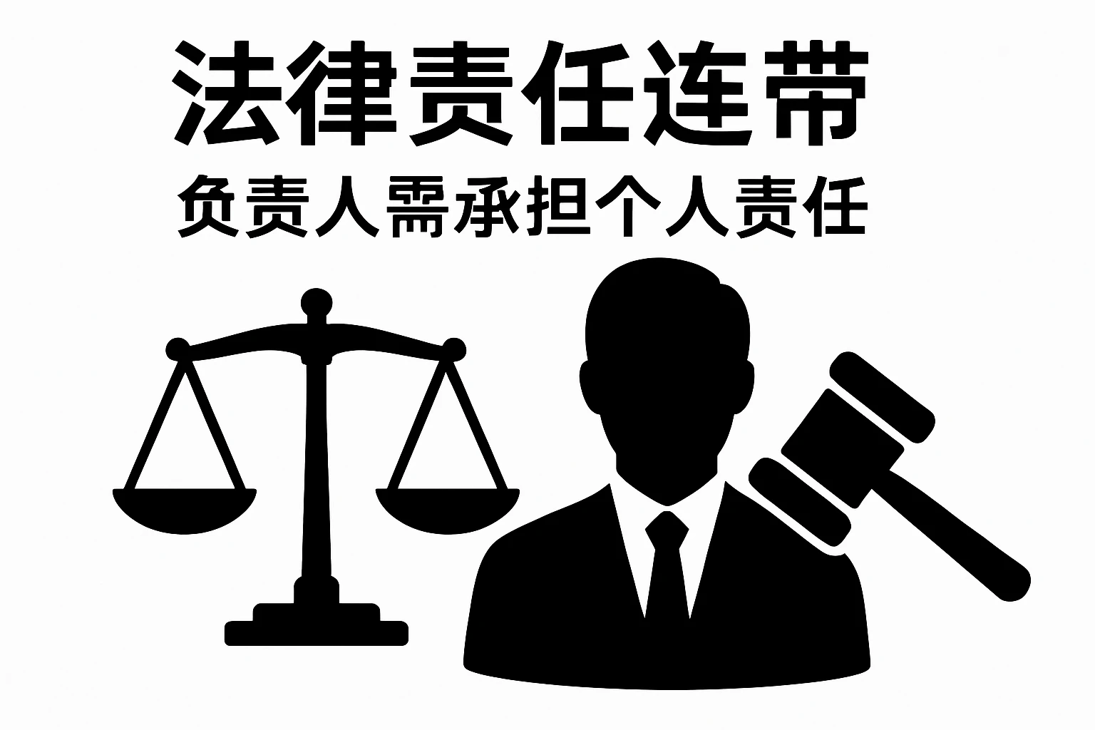 2. 法律责任连带：负责人需承担个人责任