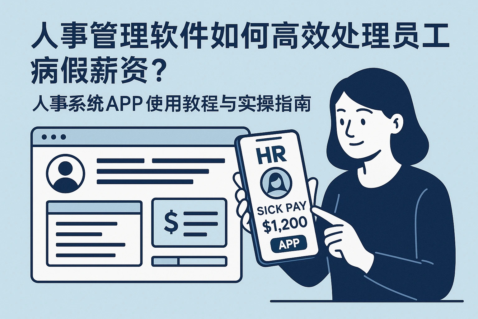 人事管理软件如何高效处理员工病假薪资？人事系统APP使用教程与实操指南