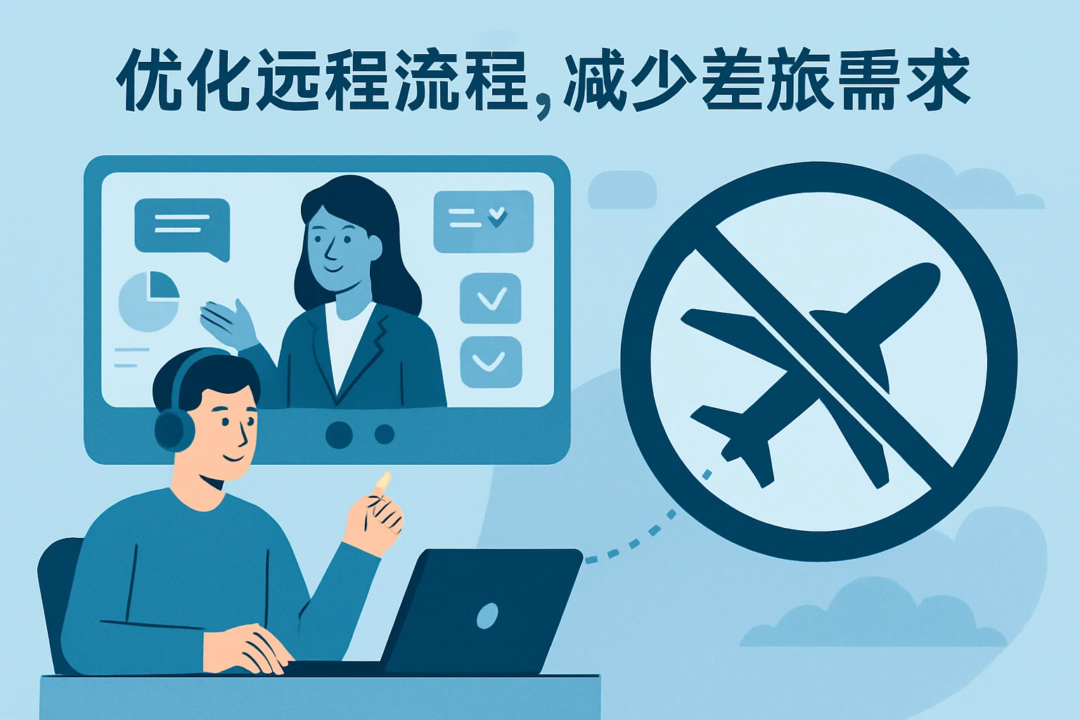 2. 优化远程流程,减少差旅需求