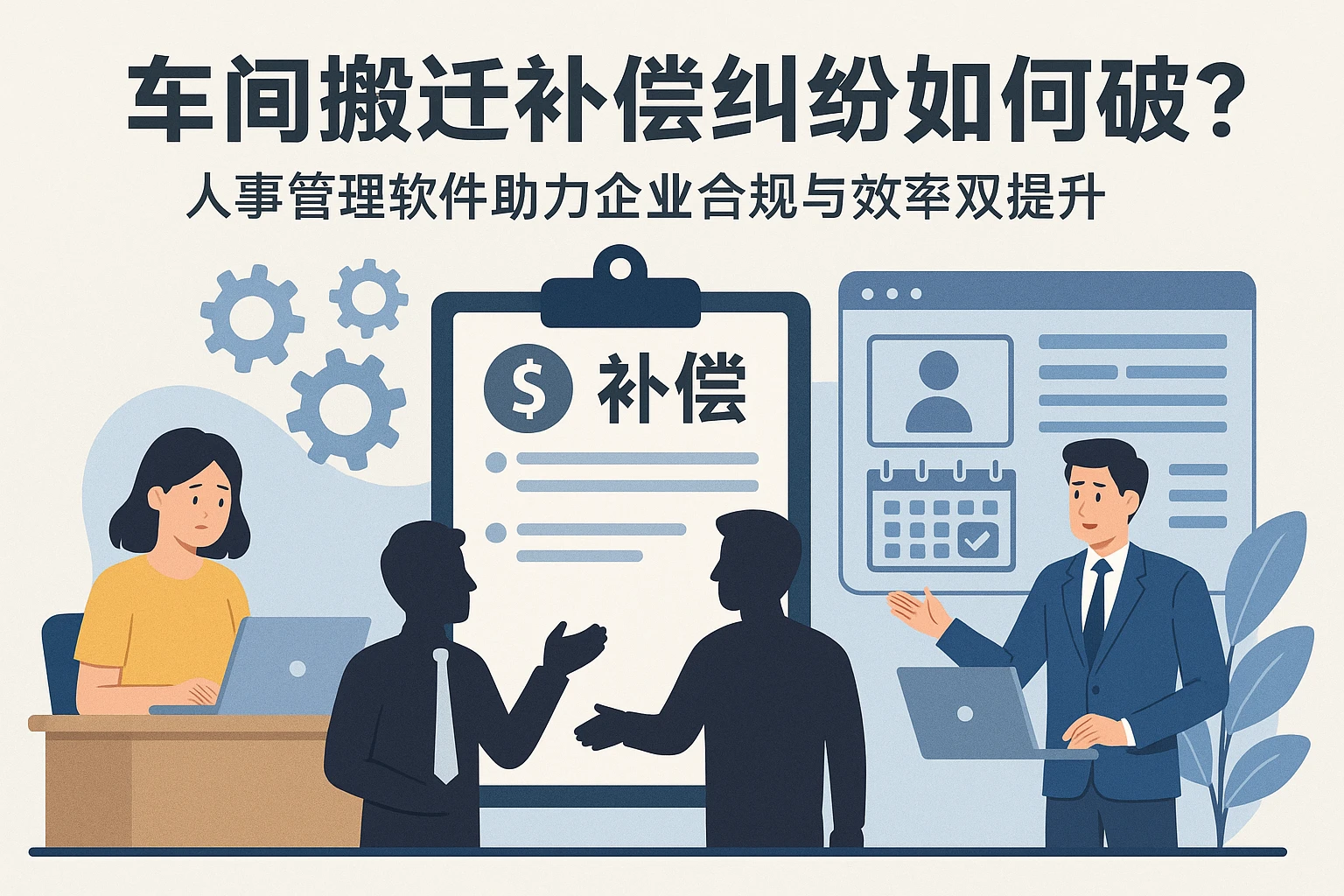 车间搬迁补偿纠纷如何破？人事管理软件助力企业合规与效率双提升
